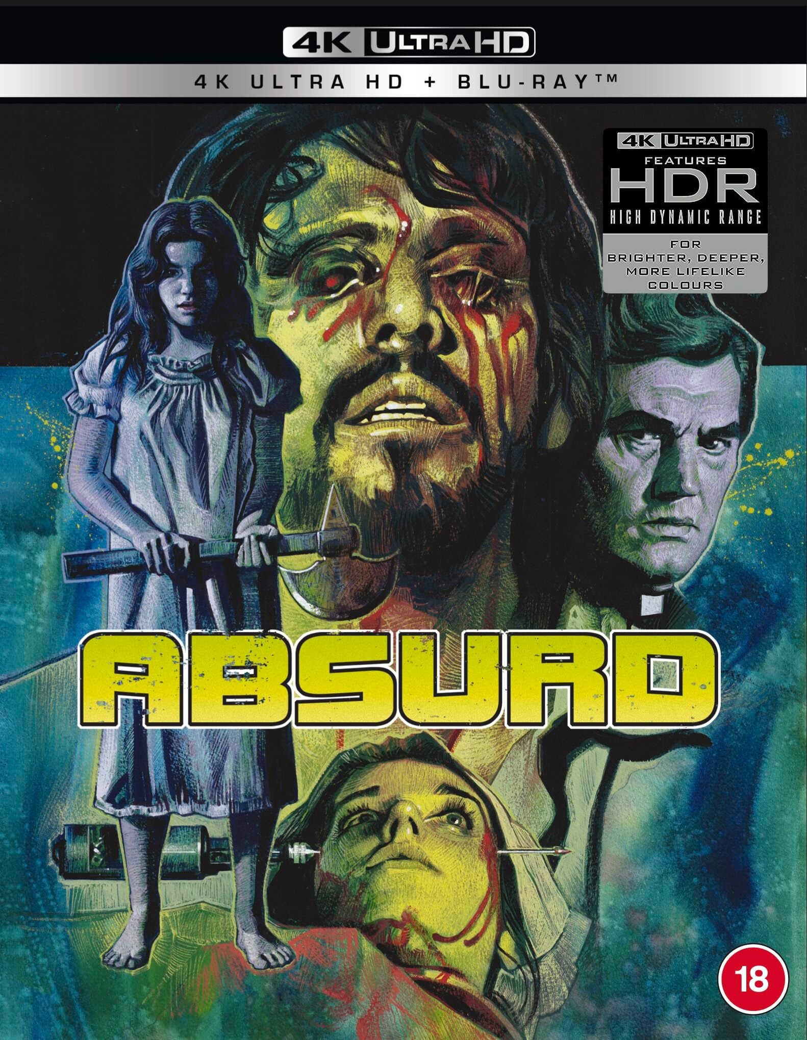 ABSURD (REGION FREE IMPORT) 4K UHD/BLU-RAY