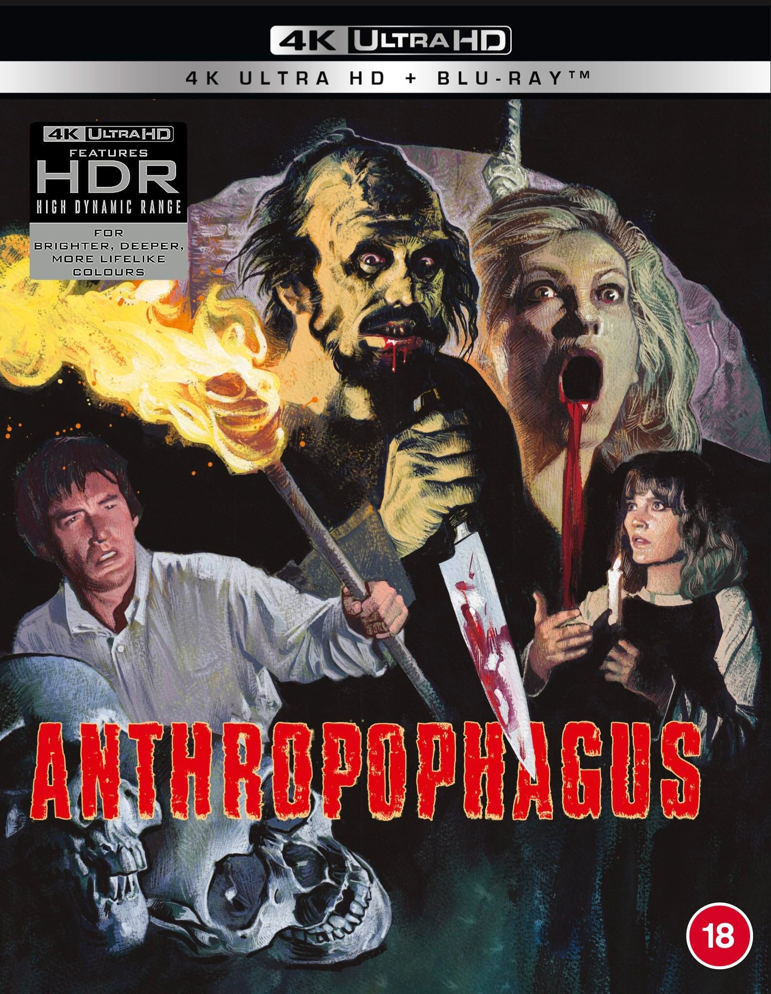 ANTHROPOPHAGUS (REGION FREE IMPORT) 4K UHD/BLU-RAY