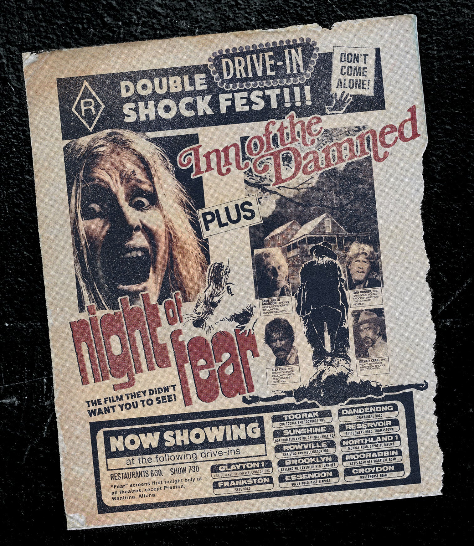 INN OF THE DAMNED / NIGHT OF FEAR BLU-RAY