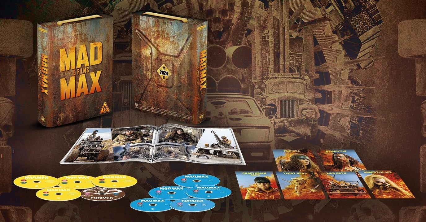 MAD MAX 5-FILM PETROL CAN COLLECTION (REGION FREE/B IMPORT - LIMITED EDITION) 4K UHD/BLU-RAY