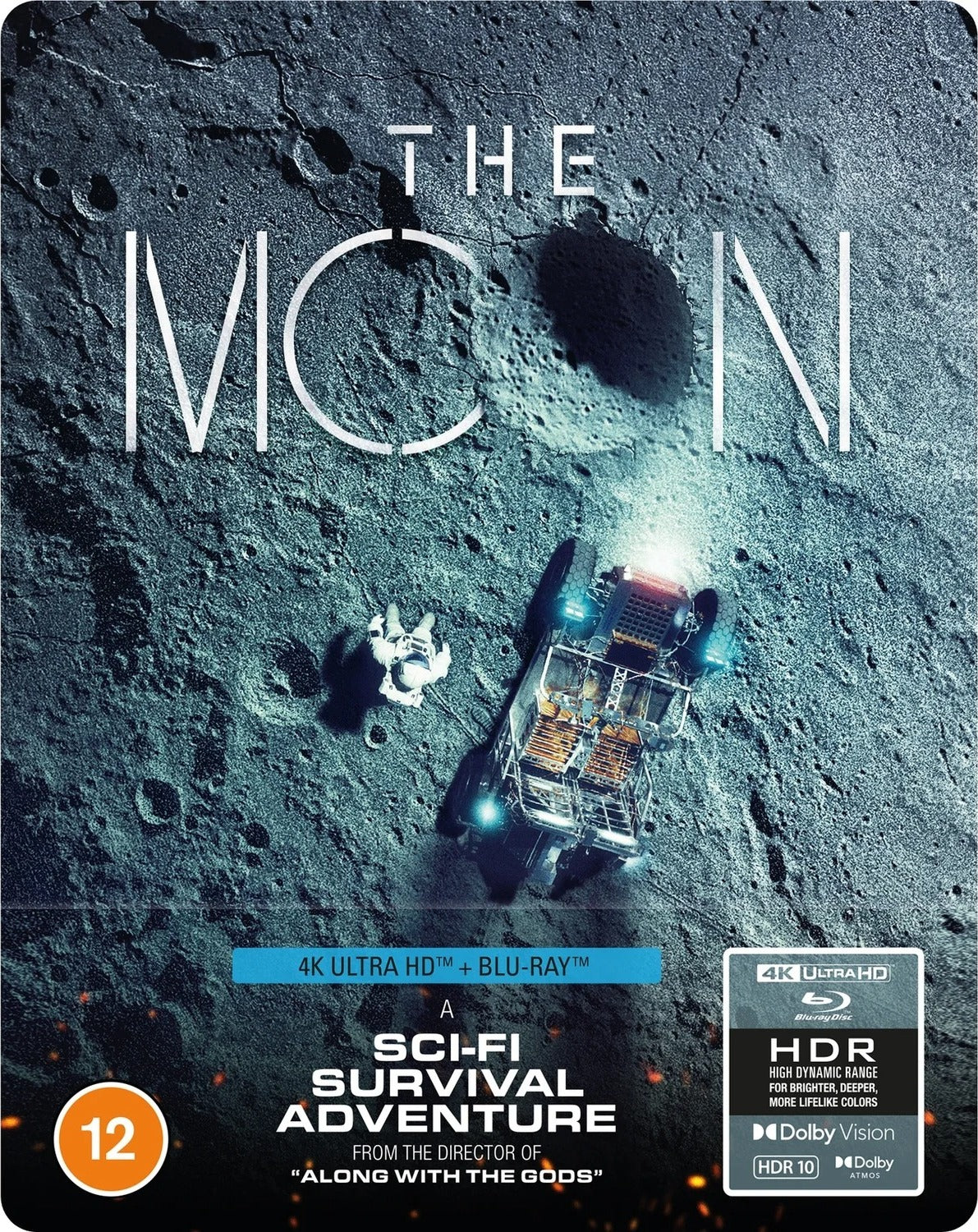 THE MOON (REGION FREE/B IMPORT - LIMITED EDITION) 4K UHD/BLU-RAY STEELBOOK