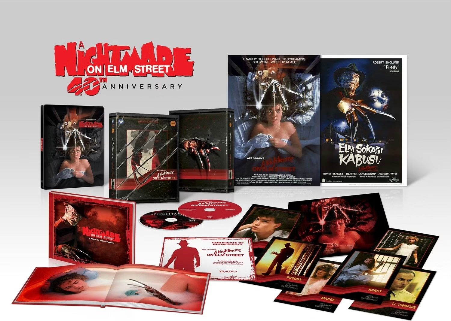 A NIGHTMARE ON ELM STREET (REGION FREE IMPORT - ULTIMATE LIMITED EDITION) 4K UHD/BLU-RAY STEELBOOK