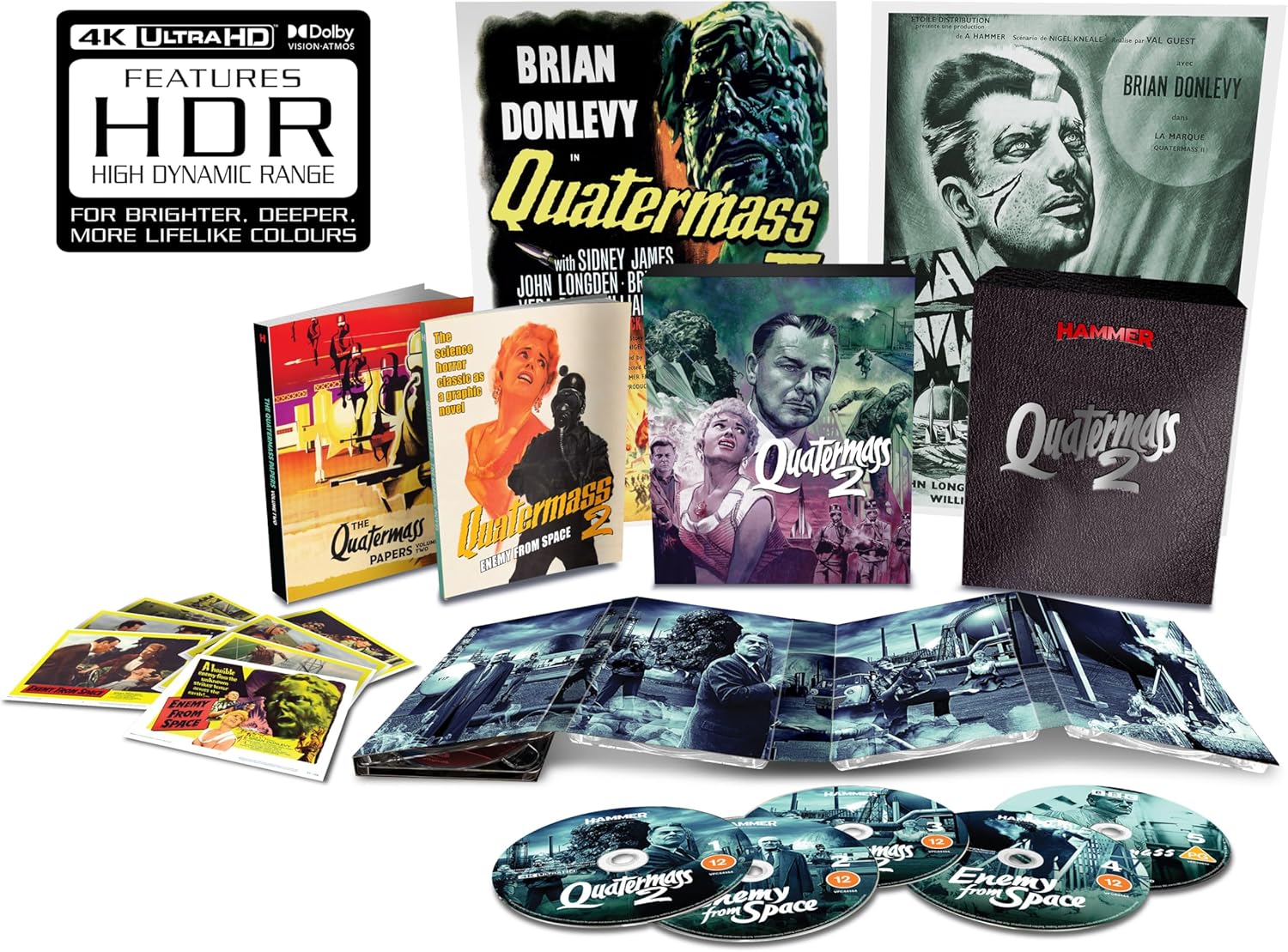 QUATERMASS 2 (REGION FREE/B IMPORT - LIMITED EDITION) 4K UHD/BLU-RAY