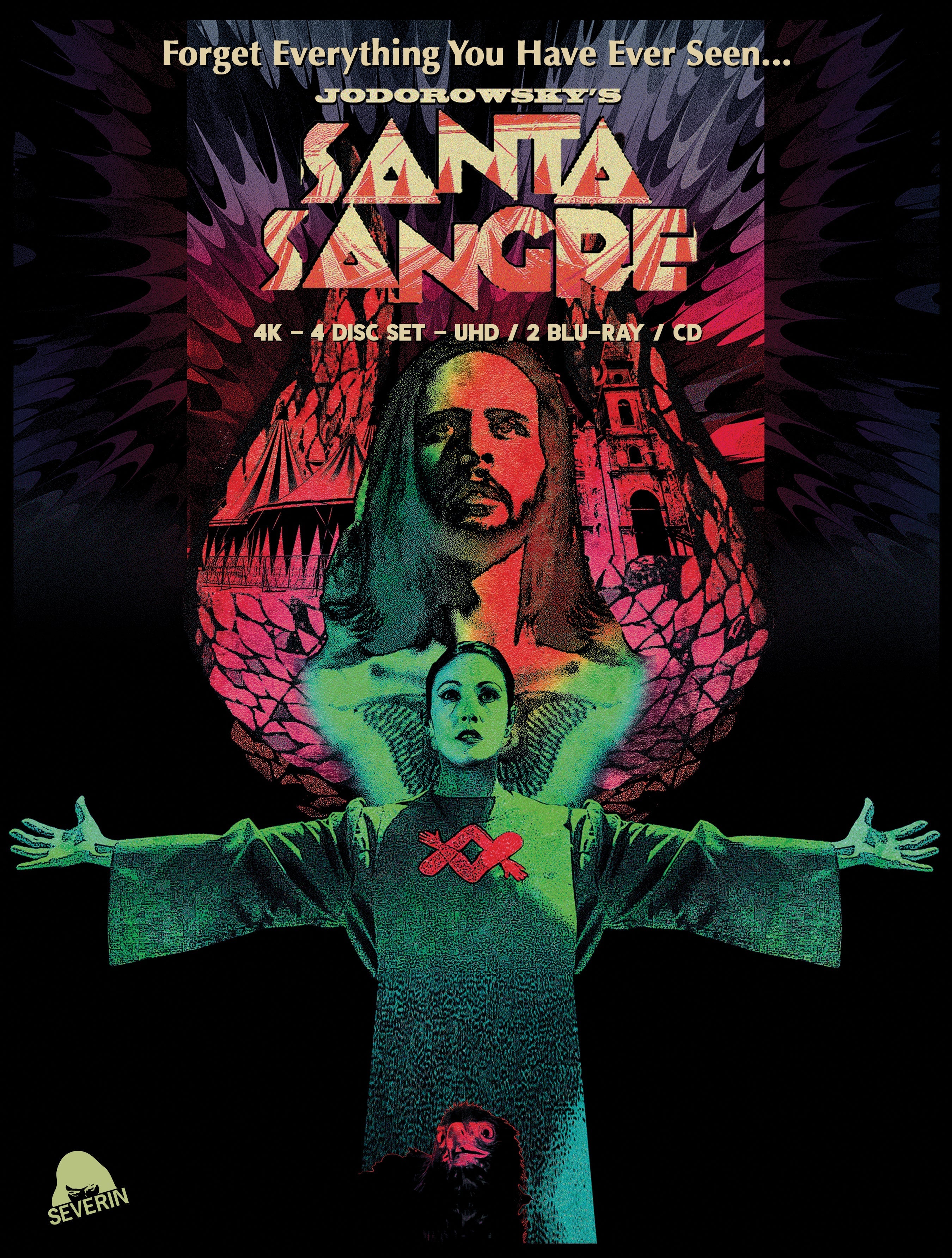 Santa Sangre (4-Disc Limited Edition) 4K Ultra Hd/blu-Ray/cd Hd