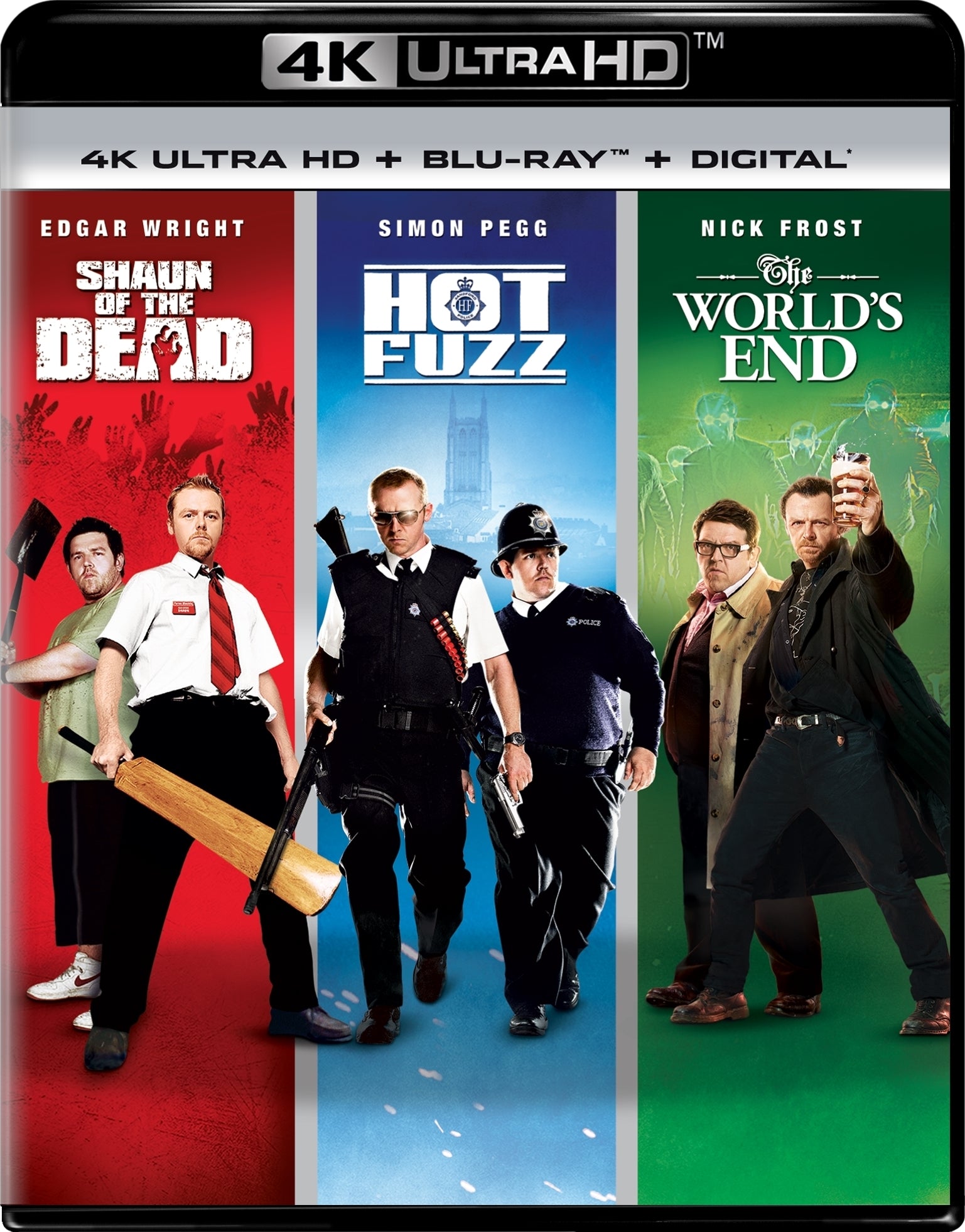 SHAUN OF THE DEAD / HOT FUZZ / THE WORLD'S END 4K UHD/BLU-RAY