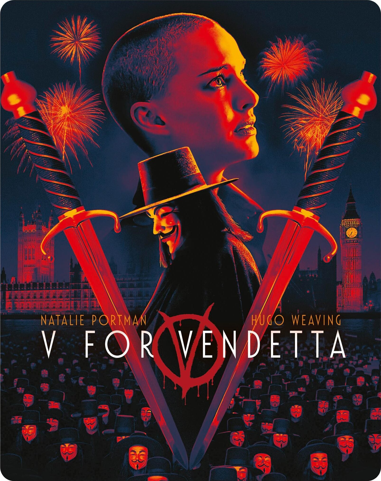V FOR VENDETTA (REGION FREE/B IMPORT - LIMITED EDITION) 4K UHD/BLU-RAY STEELBOOK