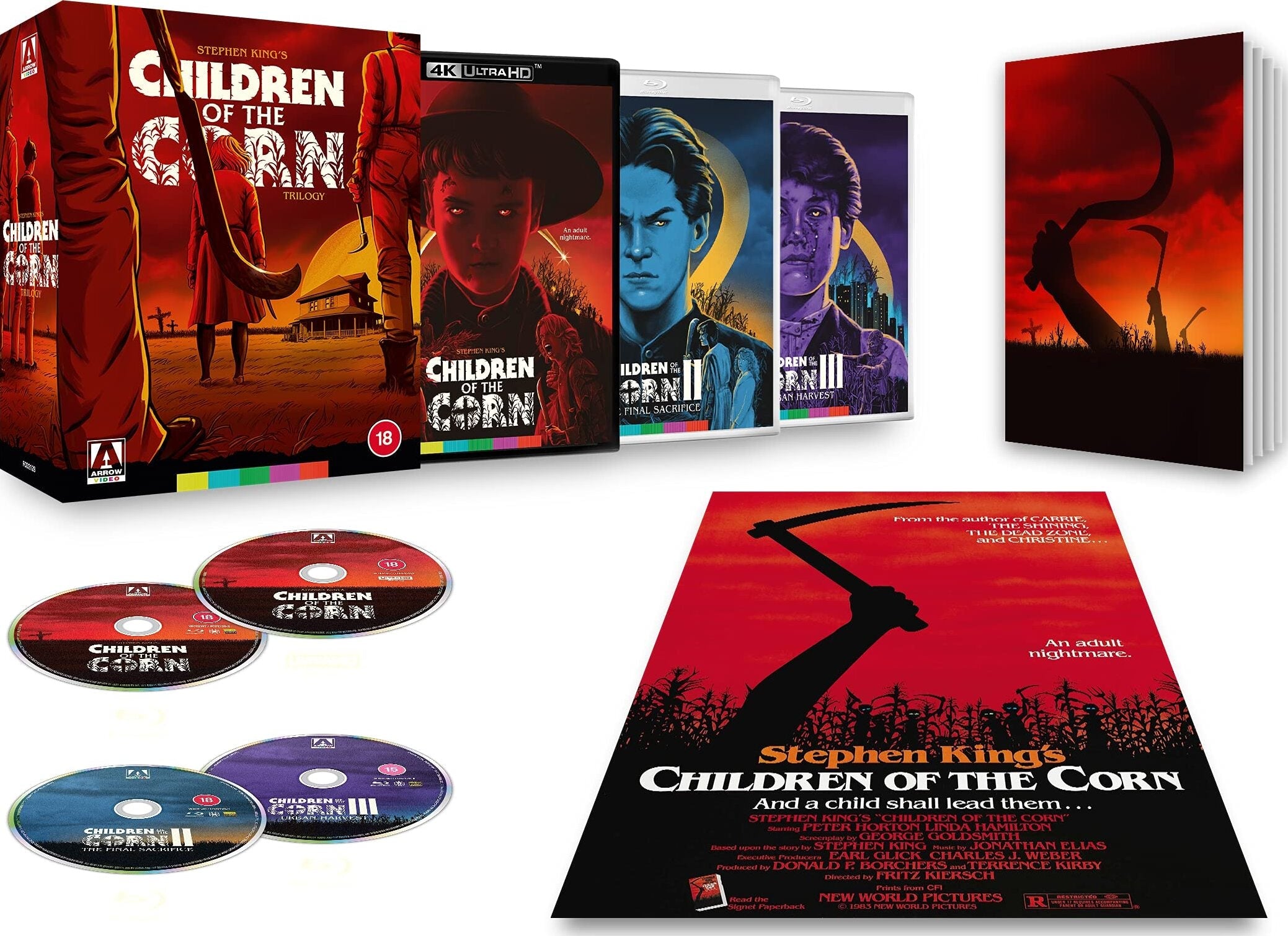 Children Of The Corn Trilogy (Limited Edition - Region Free/b Import) 4K Uhd/blu-Ray Ultra Hd