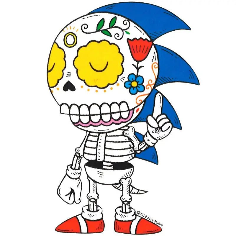 DAY OF THE DEAD SONIC STICKER