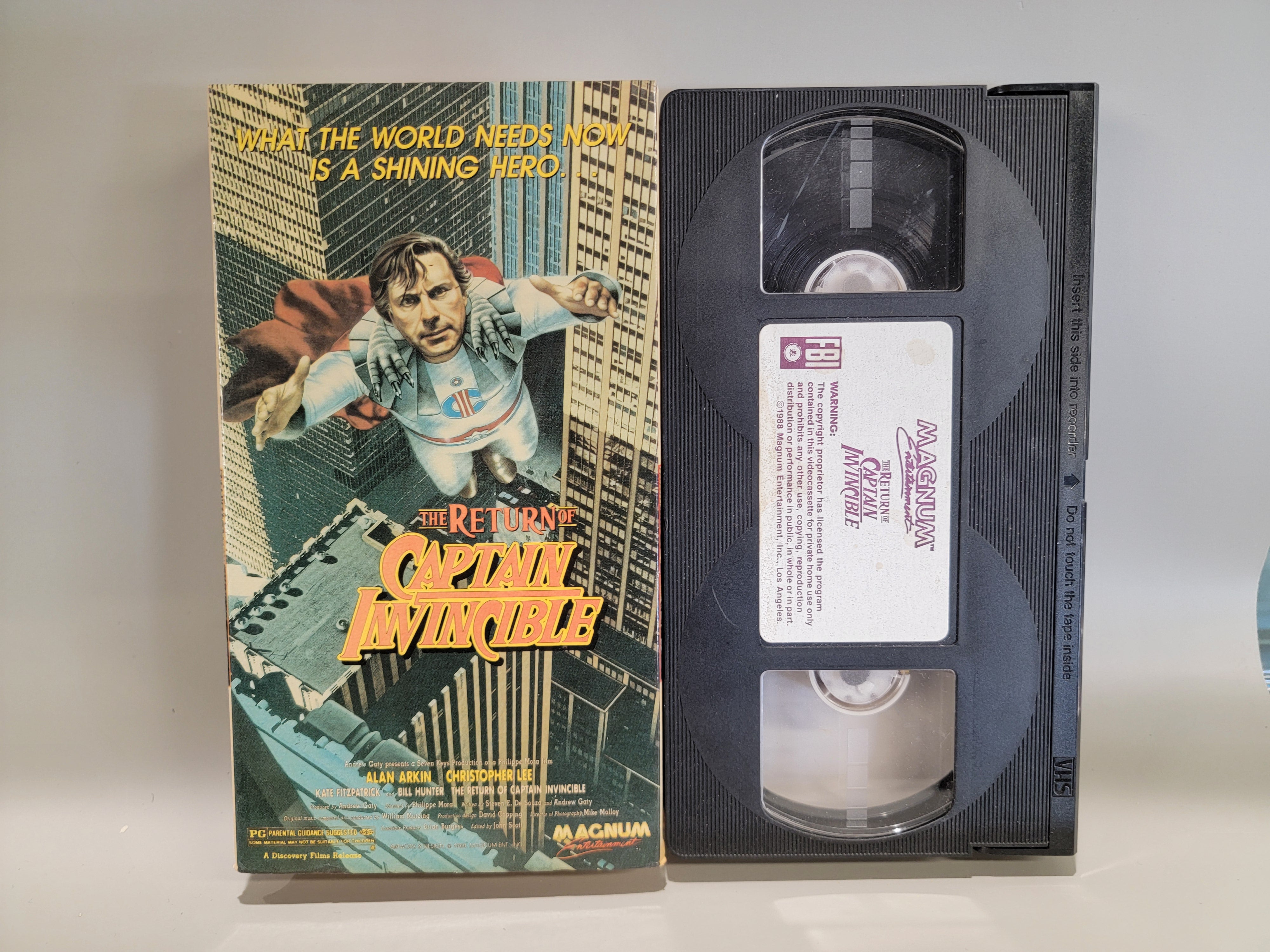 THE RETURN OF CAPTAIN INVINCIBLE VHS [USED]