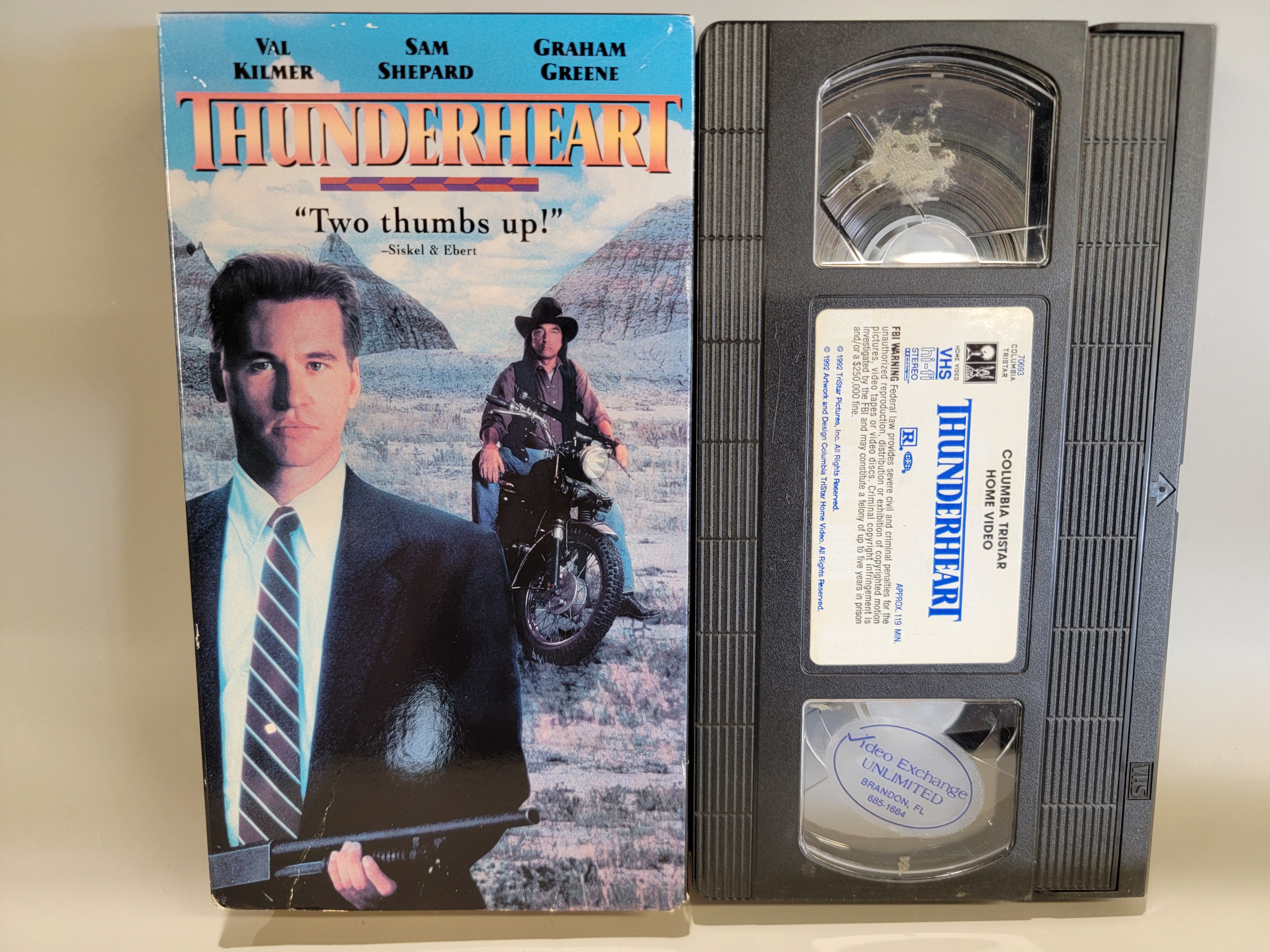 THUNDERHEART VHS [USED]
