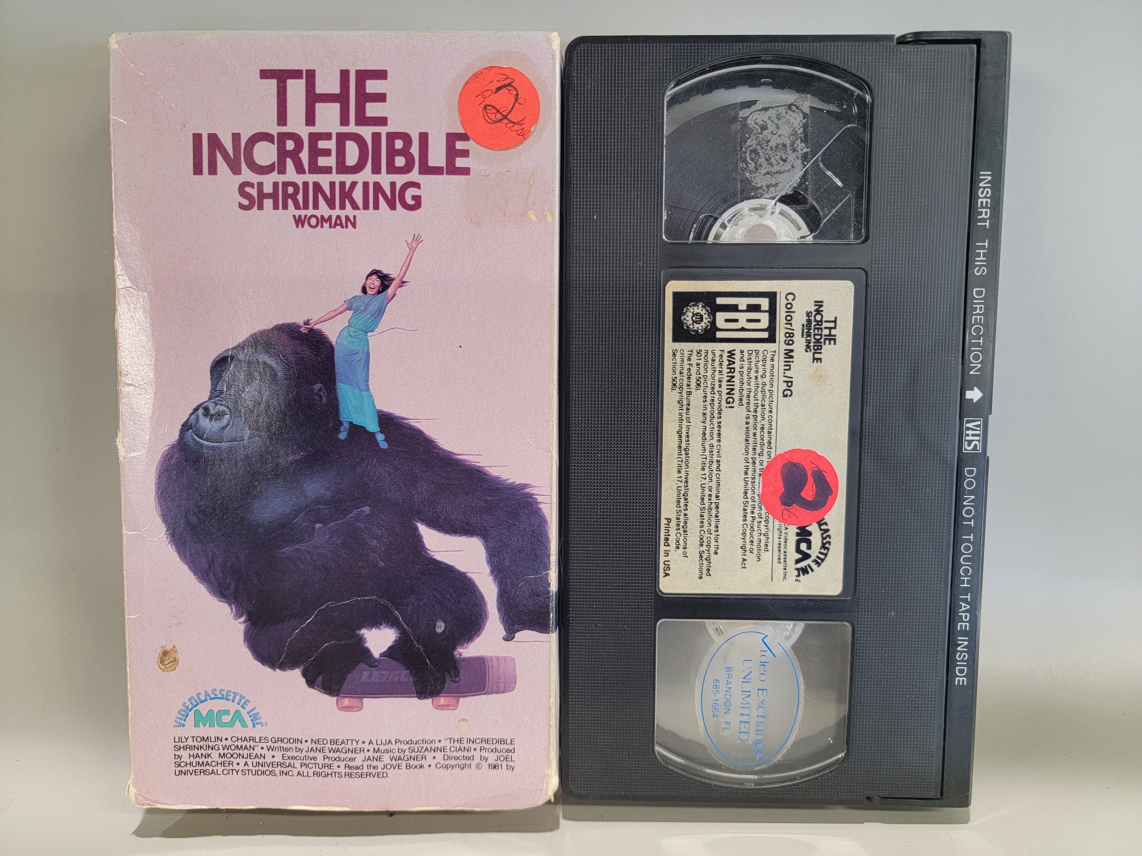 THE INCREDIBLE SHRINKING WOMAN VHS [USED]