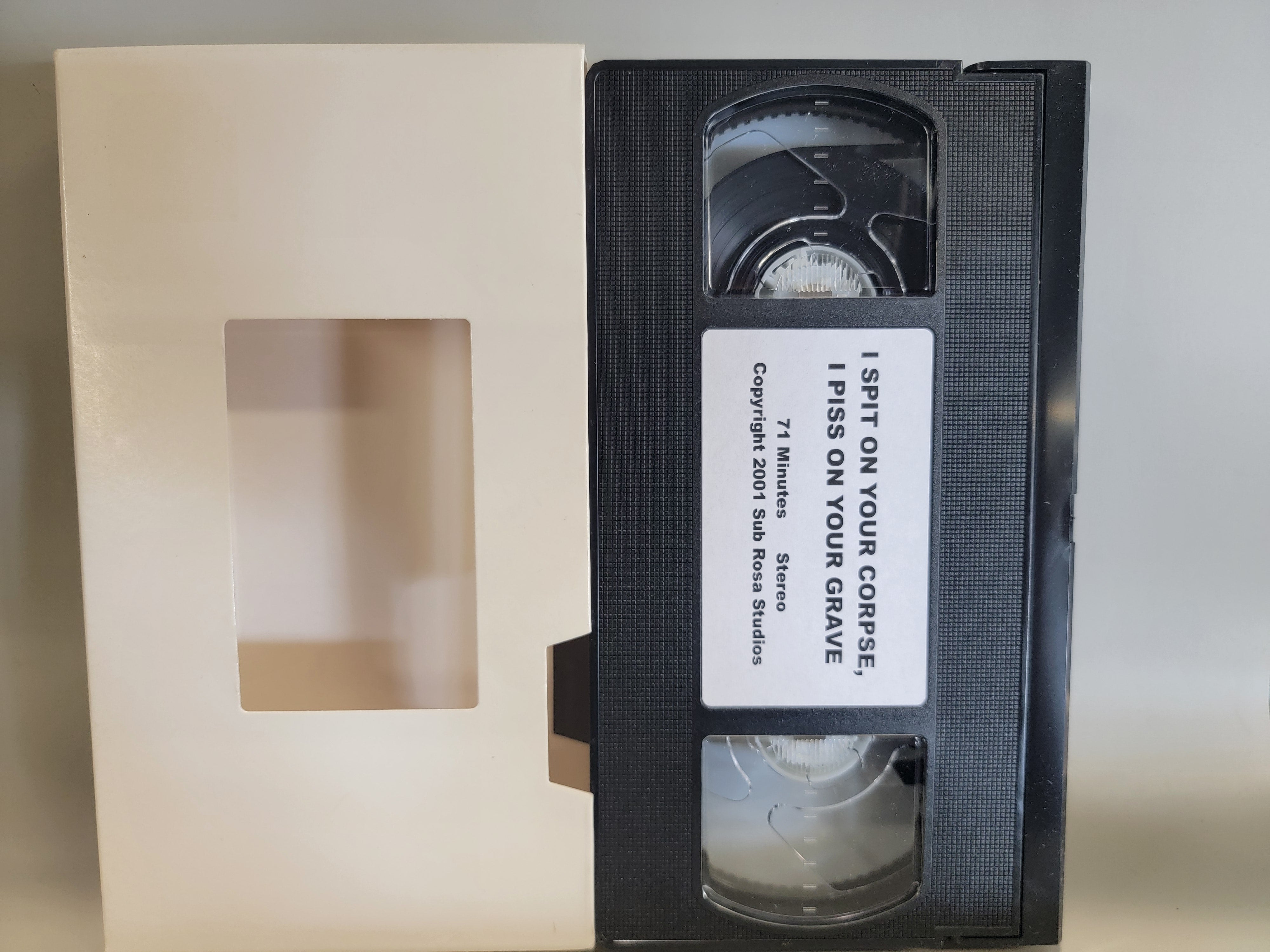 I SPIT ON YOUR CORPSE, I PISS ON YOUR GRAVE VHS [USED]