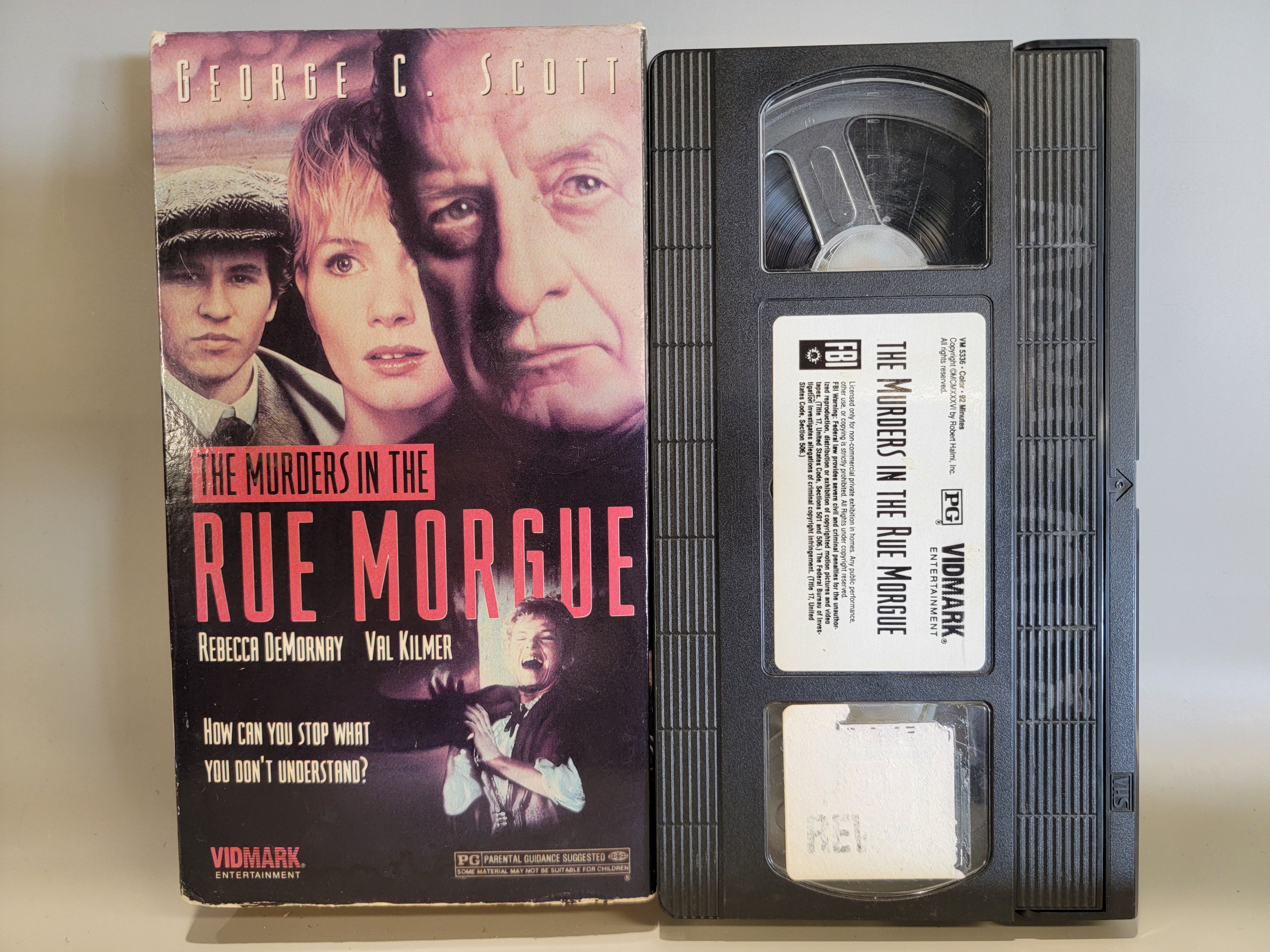 THE MURDERS IN THE RUE MORGUE VHS [USED]