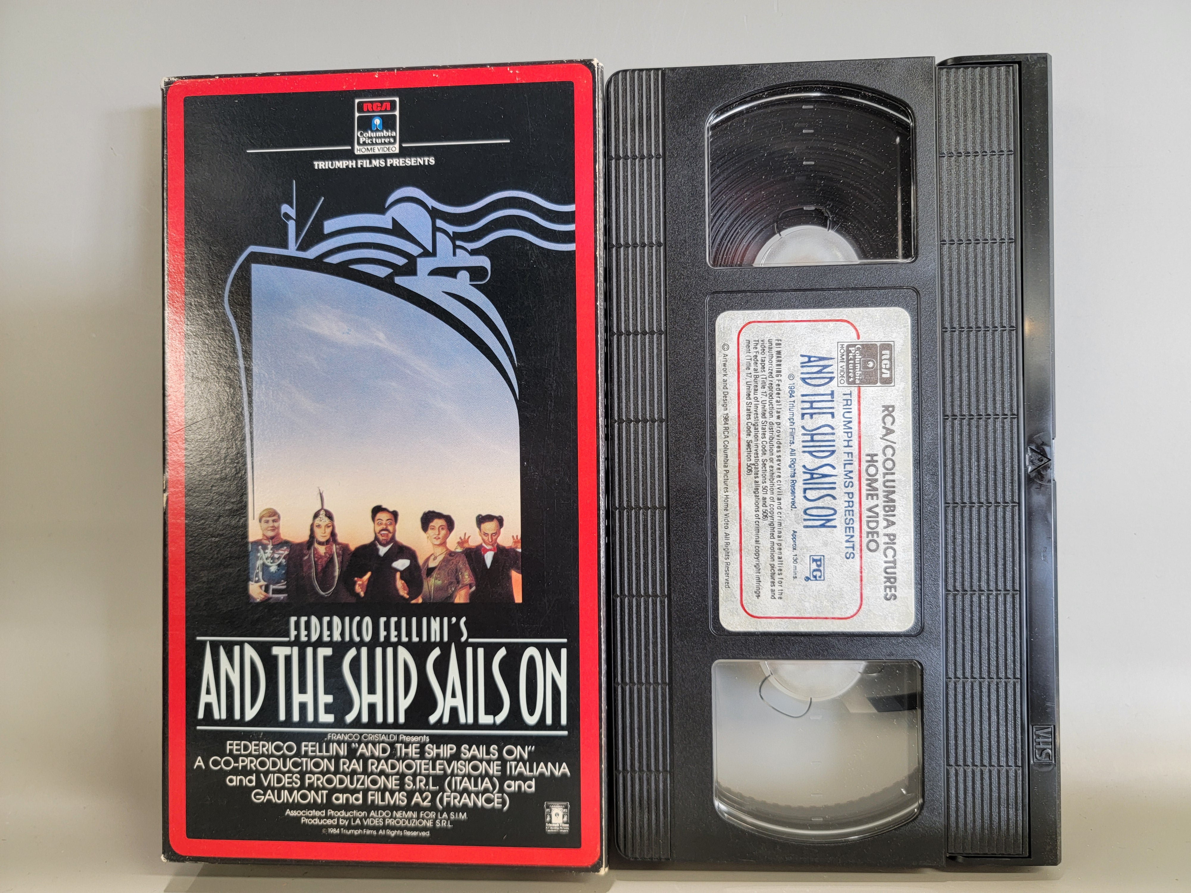 AND THE SHIP SAILS ON VHS [USED]