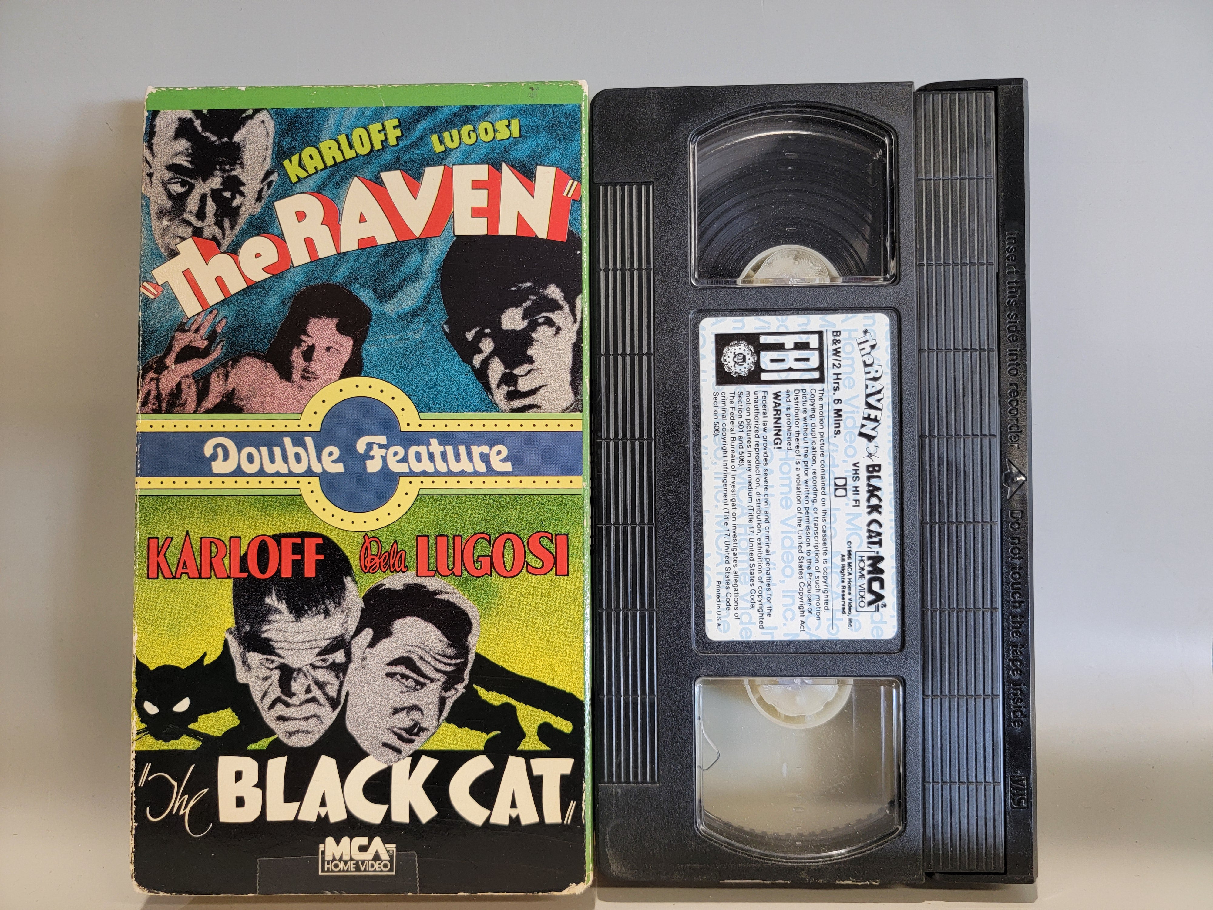 THE RAVEN / BLACK CAT VHS [USED]