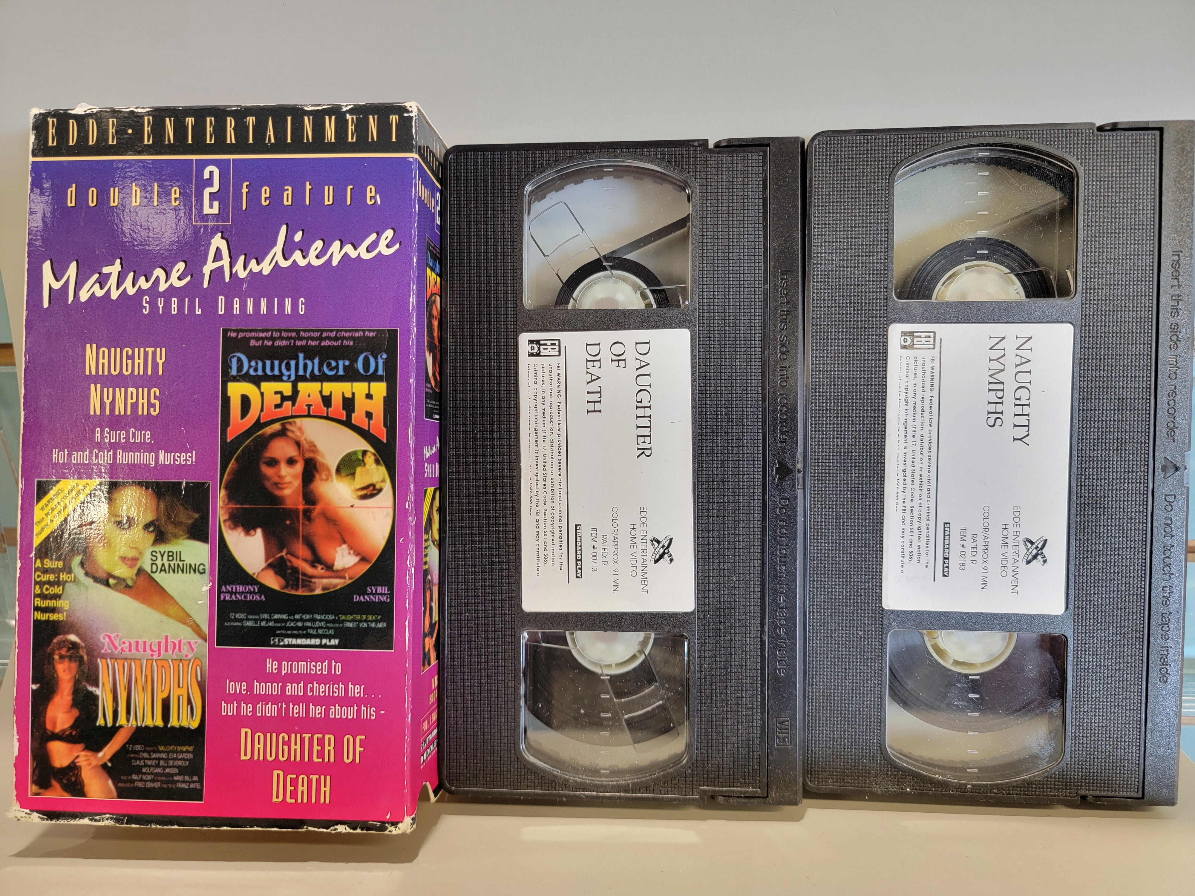 NAUGHTY NYMPHS / DAUGHTER OF DEATH VHS [USED]