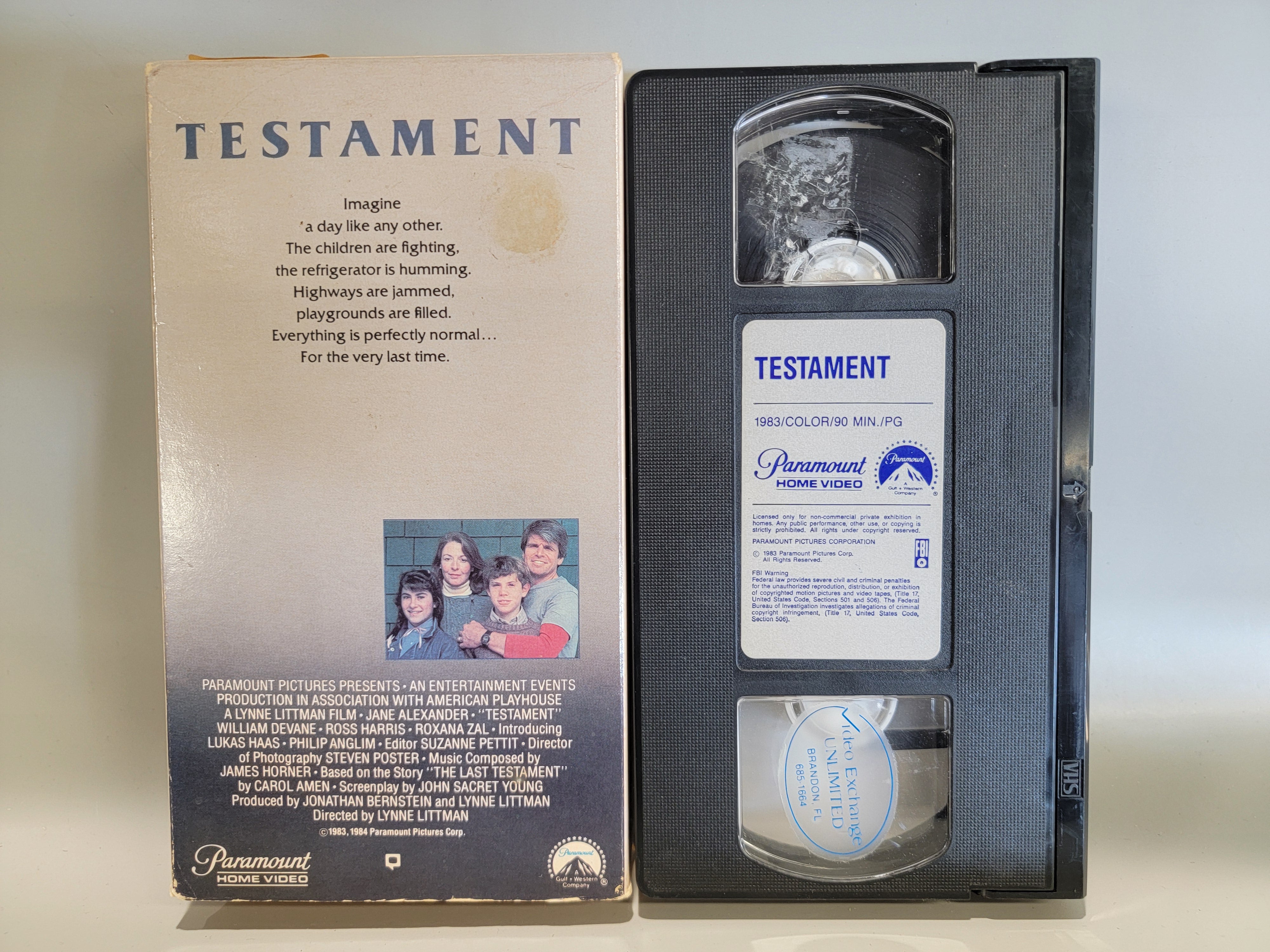 TESTAMENT VHS [USED]