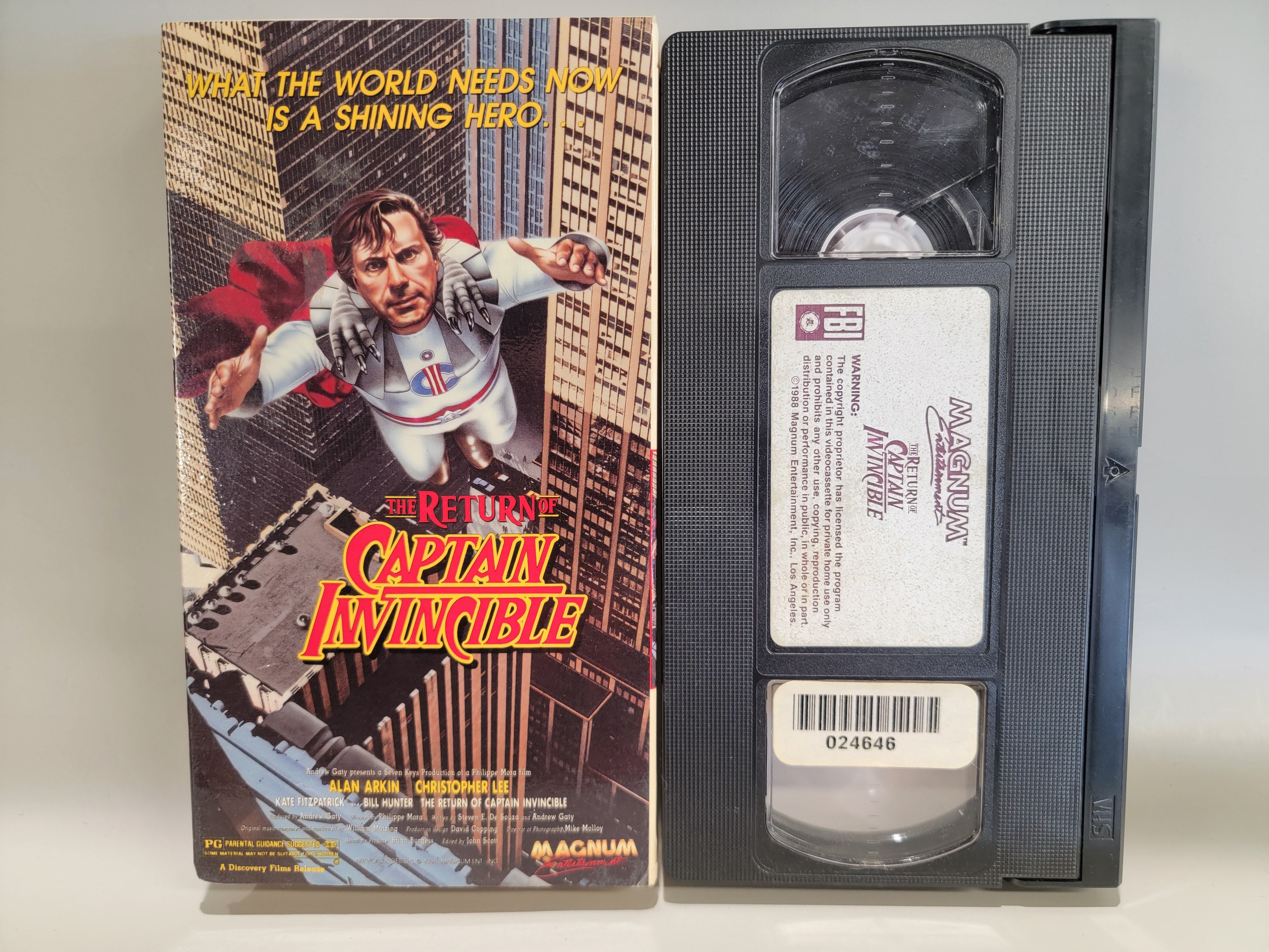 THE RETURN OF CAPTAIN INVINCIBLE VHS [USED]