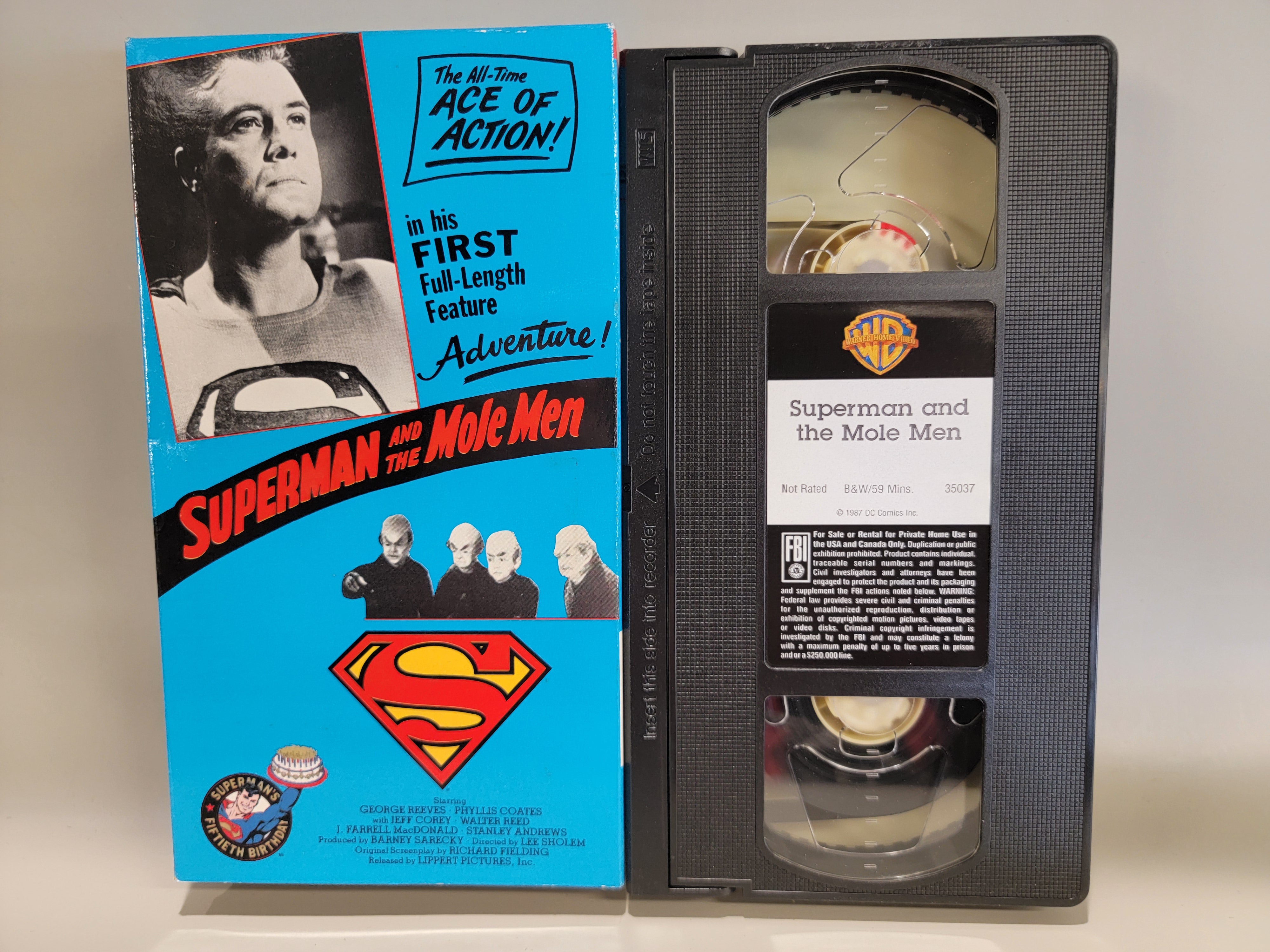 SUPERMAN AND THE MOLE MEN VHS [USED]