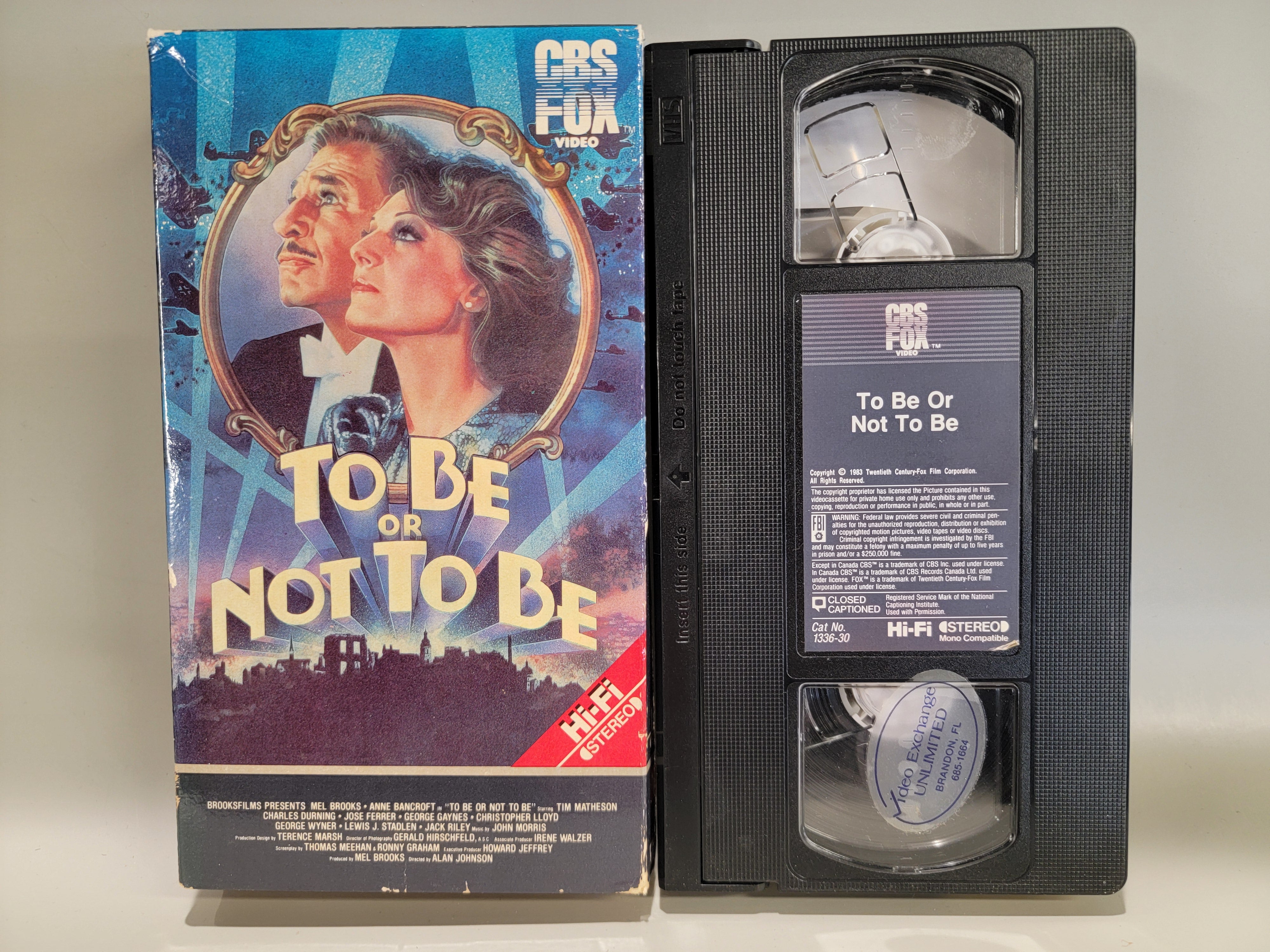 TO BE OR NOT TO BE VHS [USED]