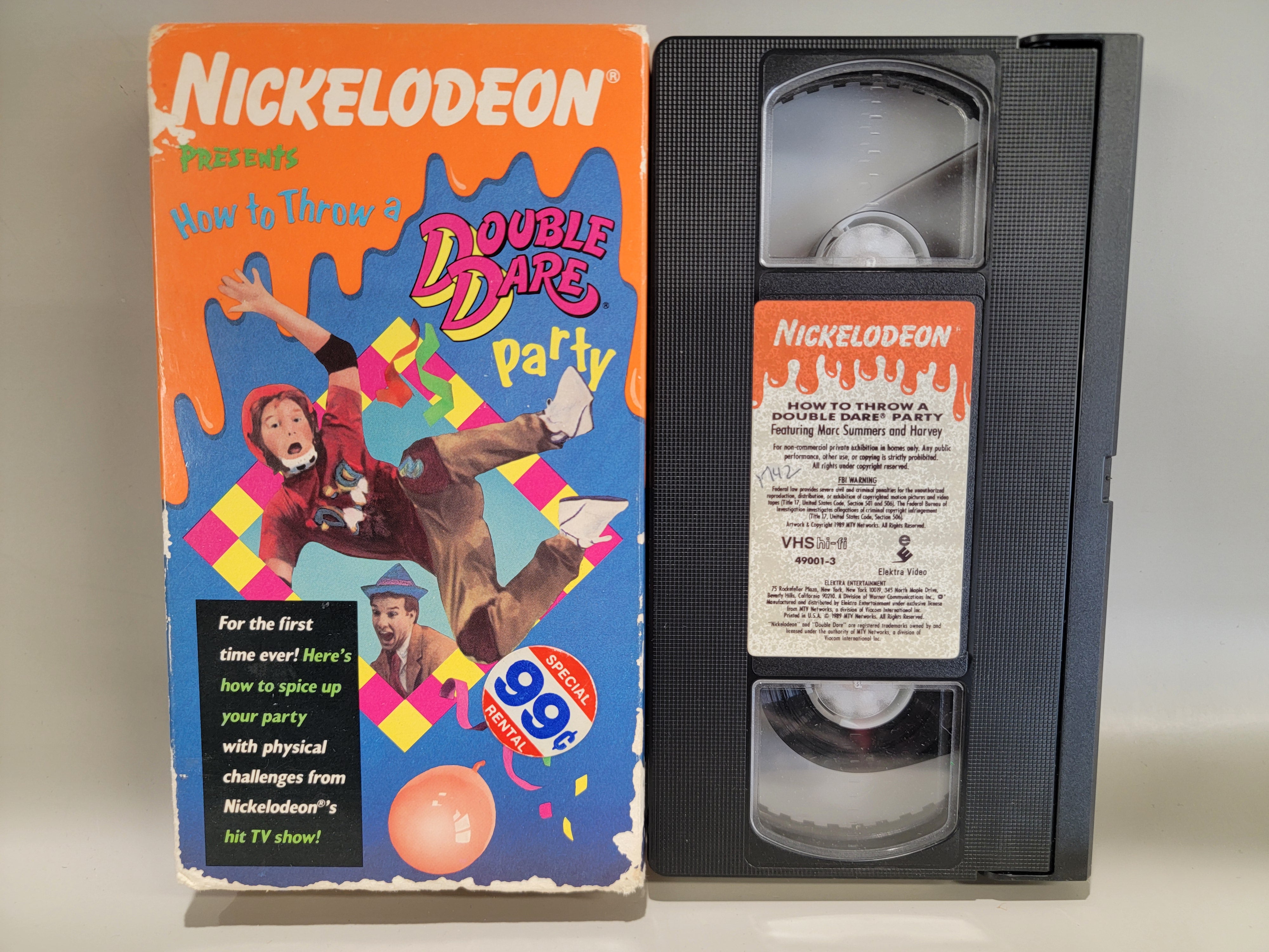 HOW TO THROW A DOUBLE DARE PARTY VHS [USED]