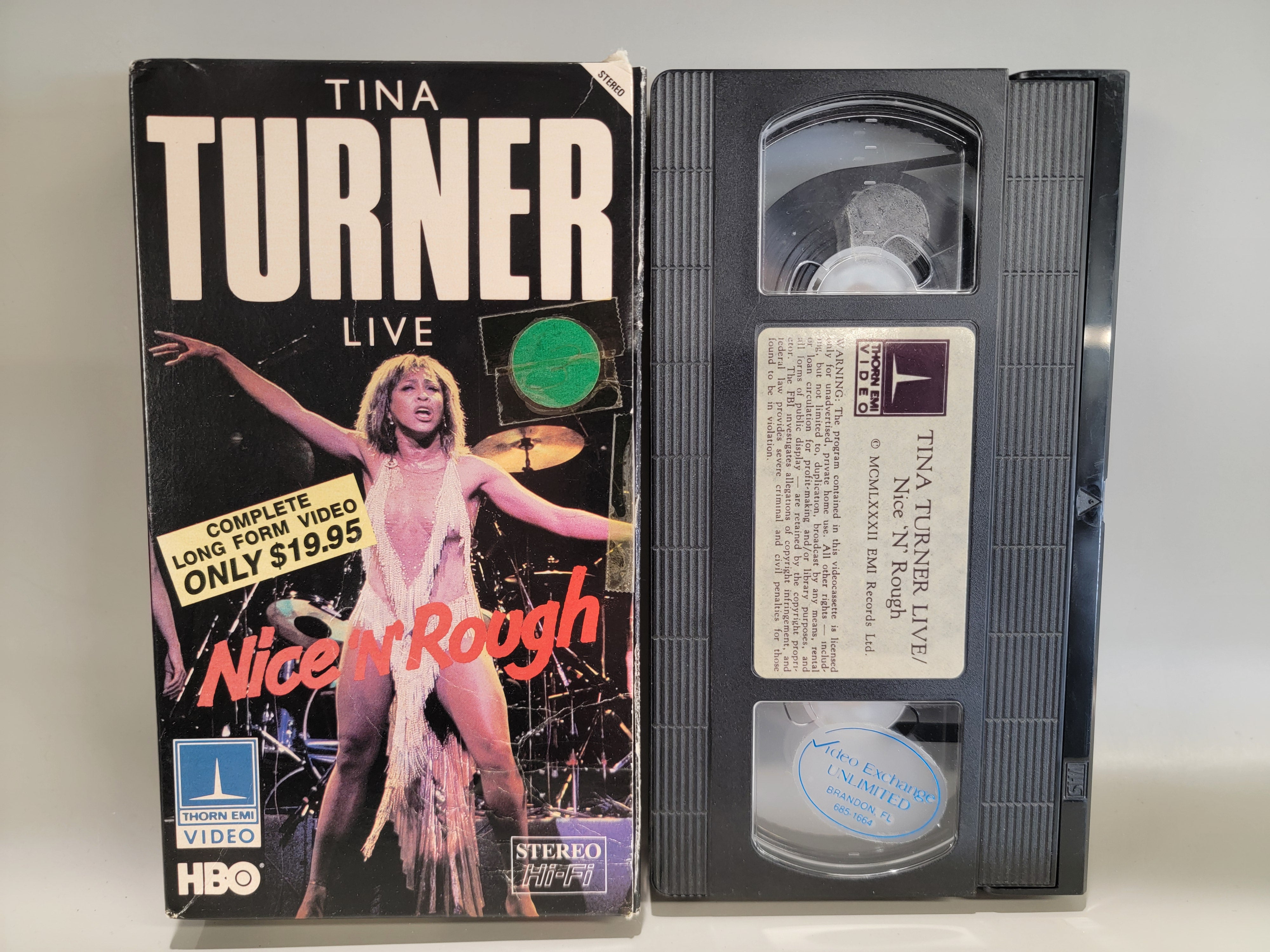 TINA TURNER LIVE: NICE N ROUGH VHS [USED]
