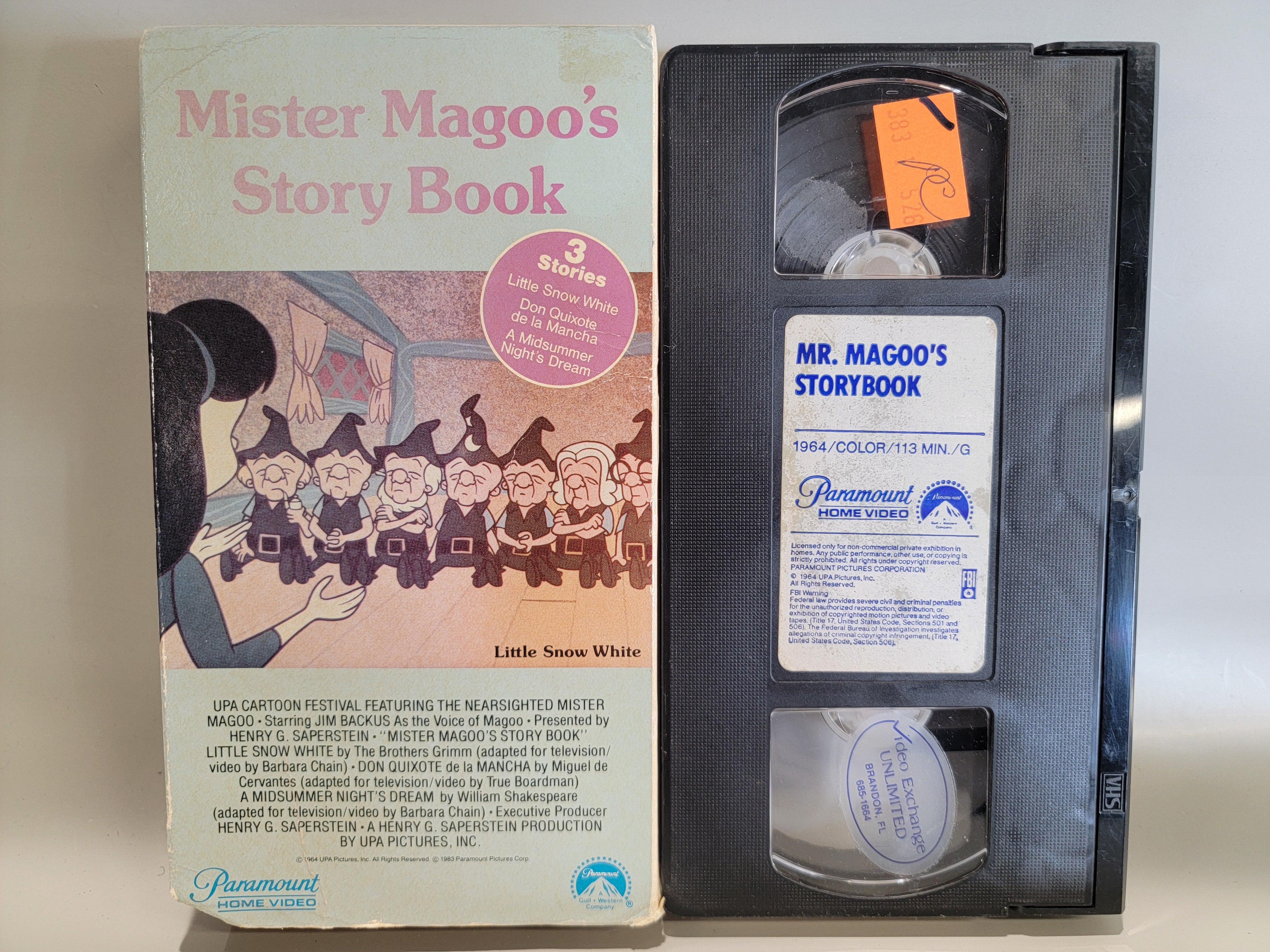 MR MAGOO'S STORY BOOK VHS [USED]