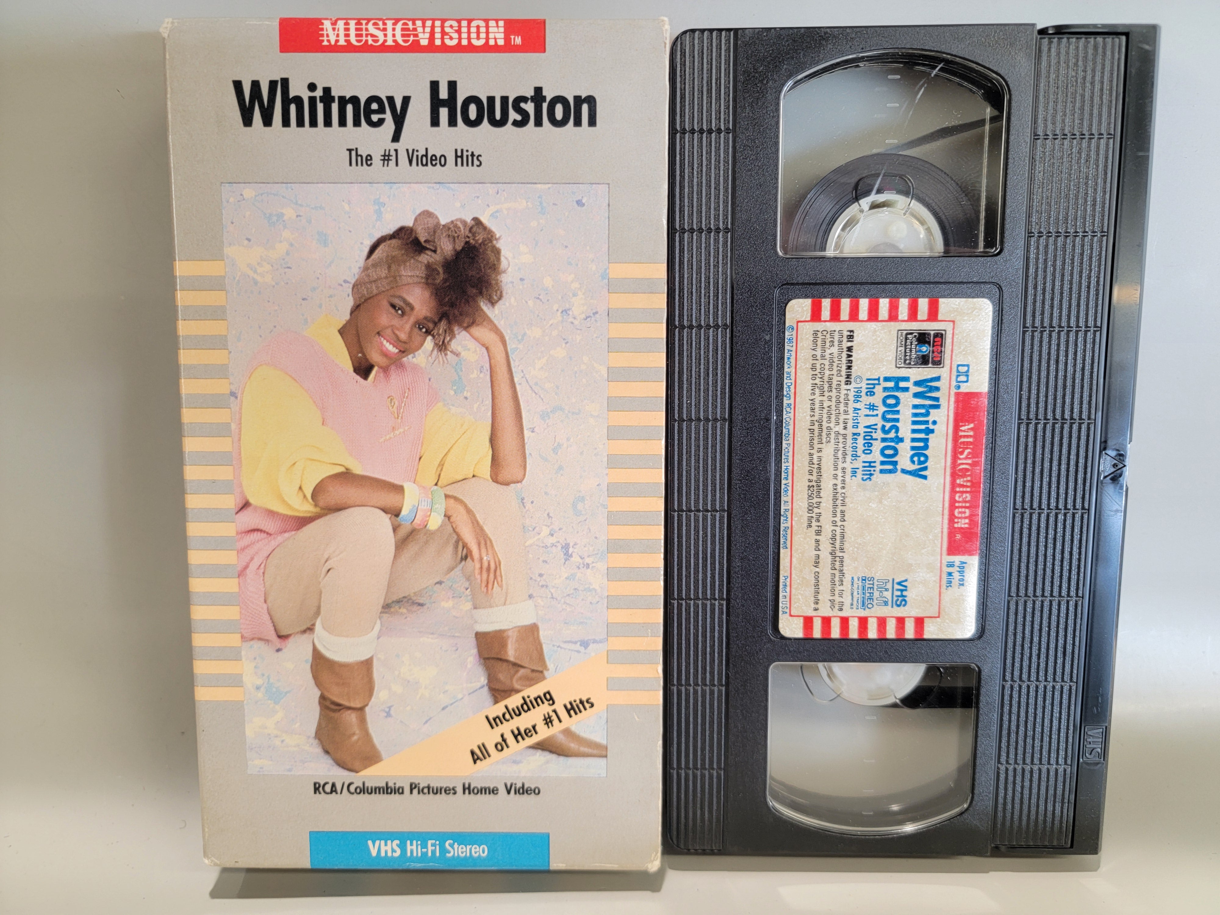 WHITNEY HOUSTON: THE #1 VIDEO HITS VHS [USED]