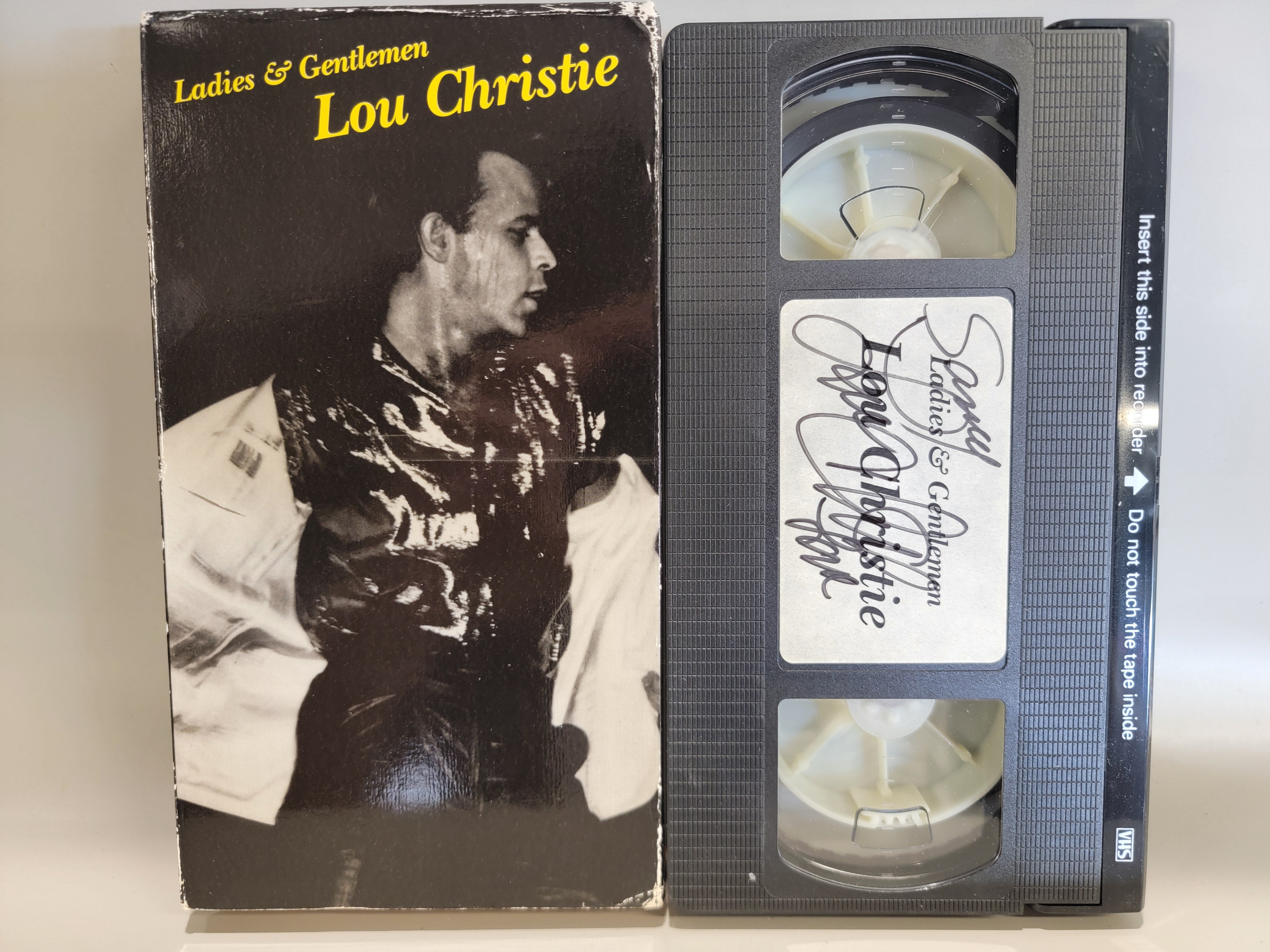 LOU CHRISTIE: LADIES AND GENTLEMEN (SIGNED) VHS [USED]