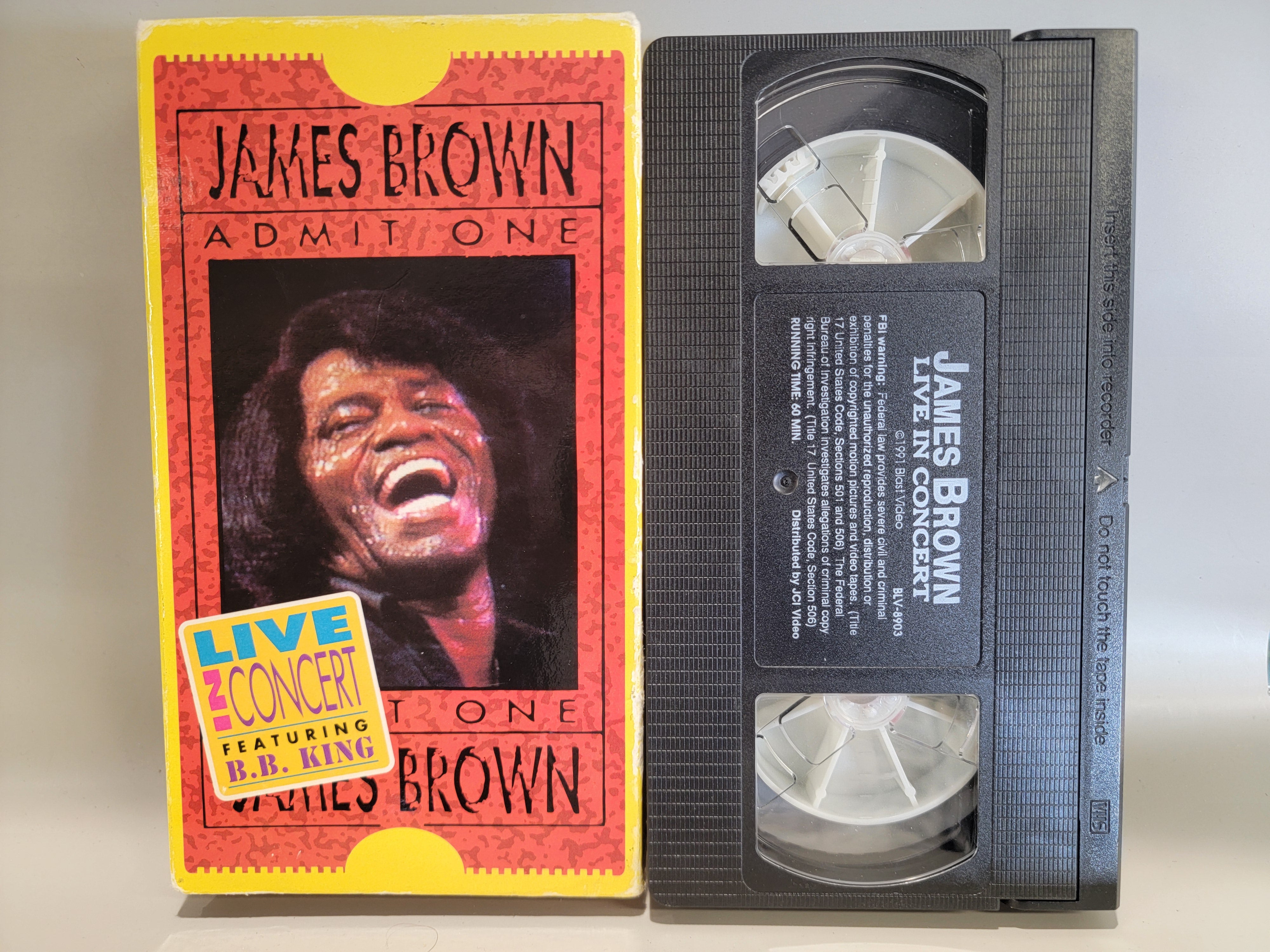 JAMES BROWN: LIVE IN CONCERT VHS [USED]