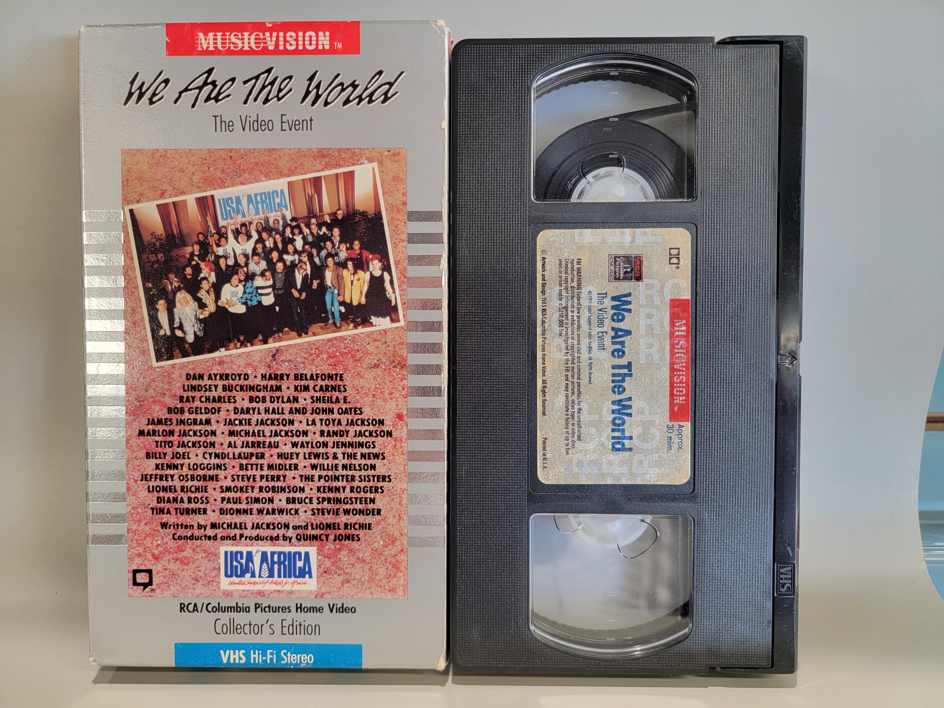 WE ARE THE WORLD: THE VIDEO EVENT VHS [USED]