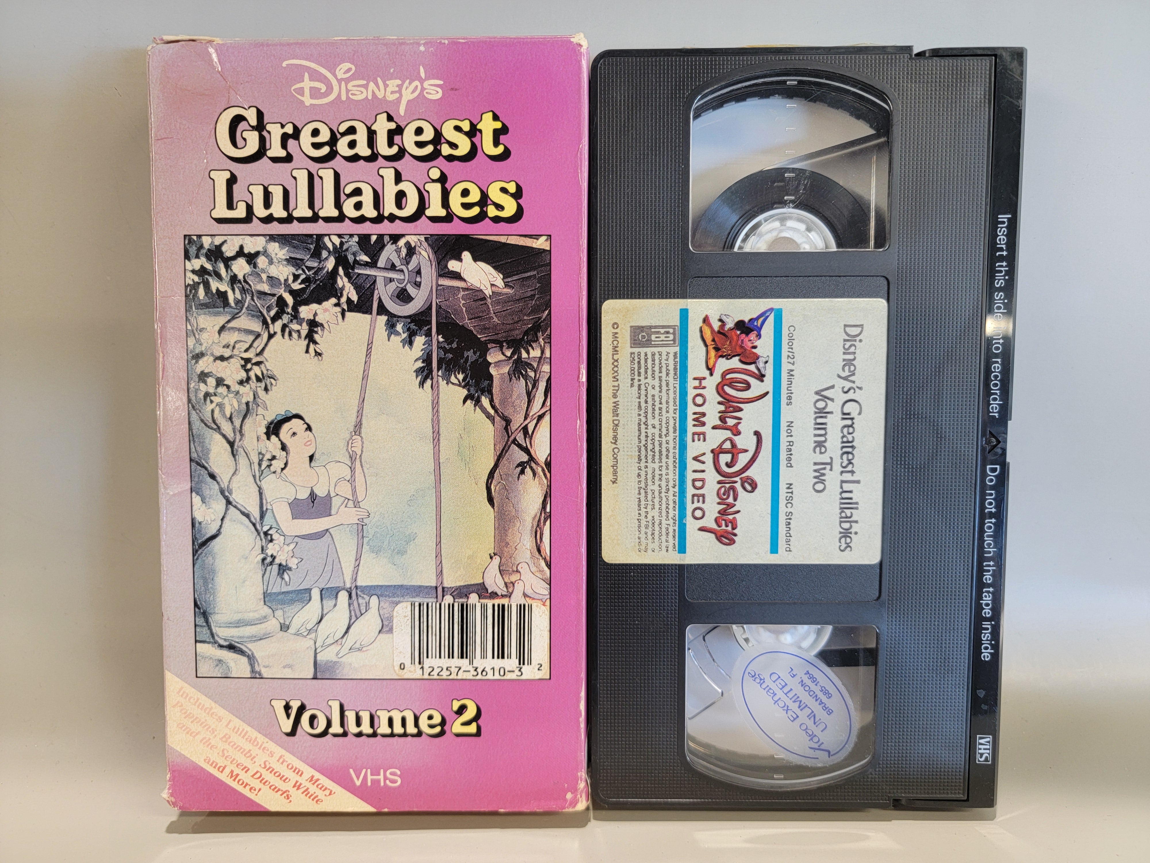 DISNEY'S GREATEST LULLABIES VOLUME 2 VHS [USED]