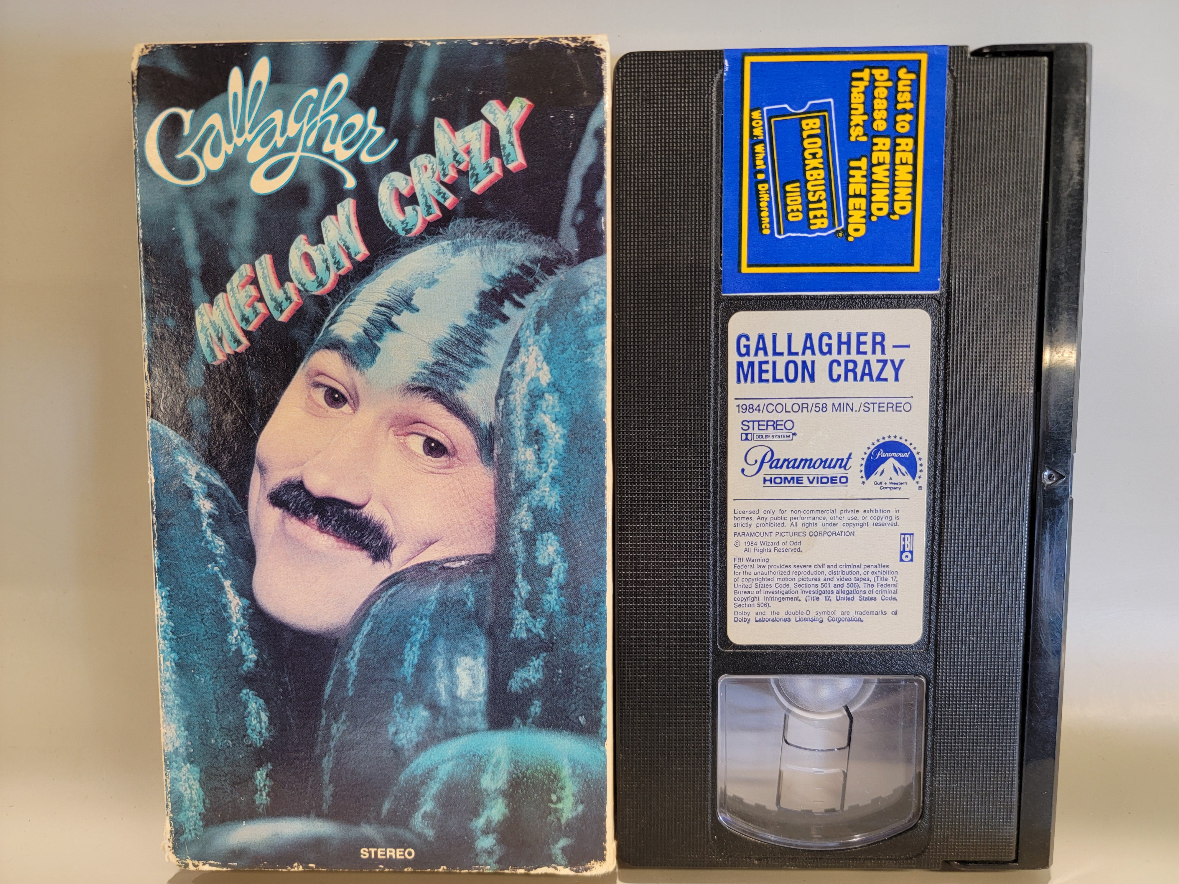 GALLAGHER: MELON CRAZY VHS [USED]