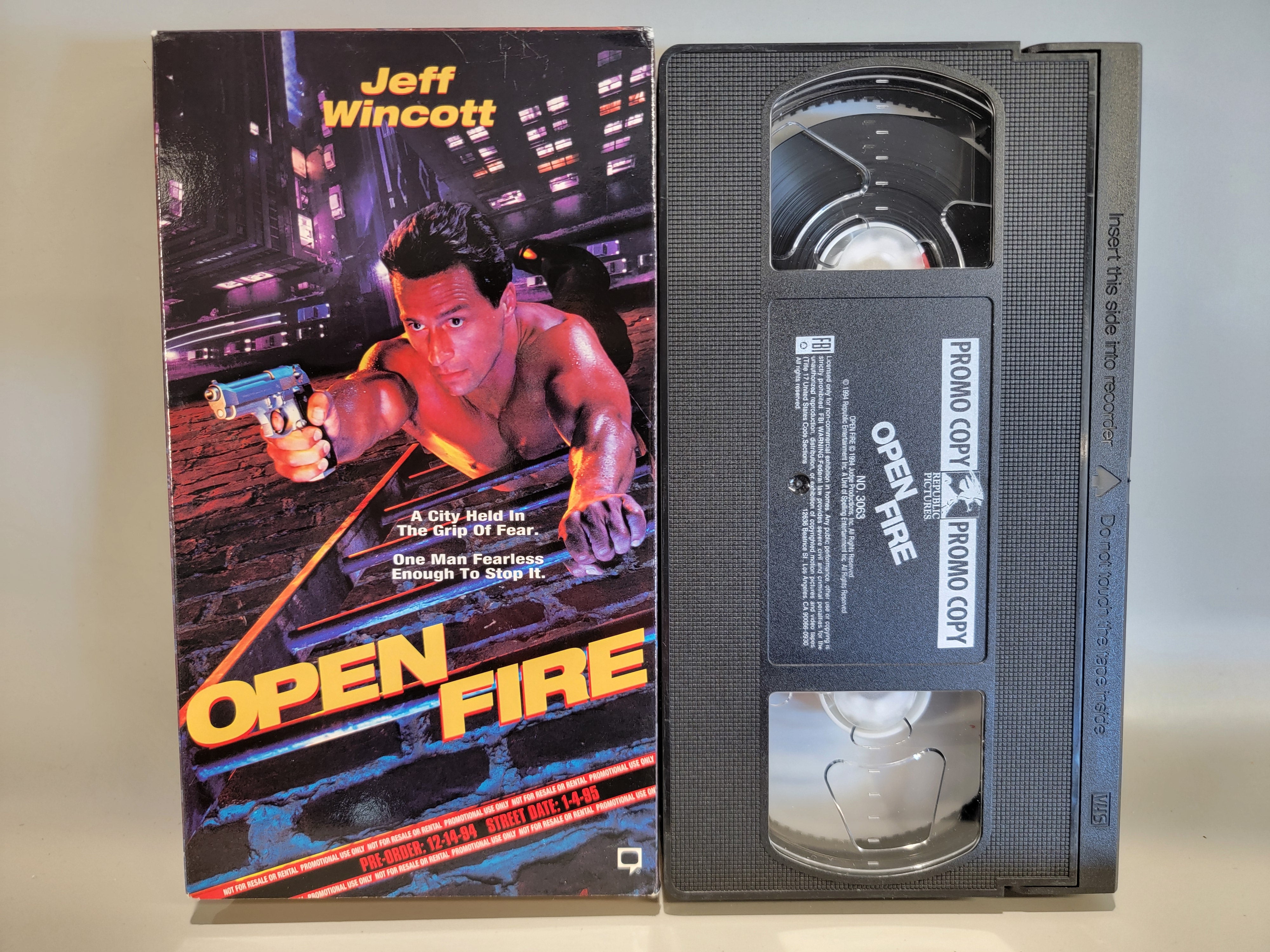 OPEN FIRE (SCREENER) VHS [USED]