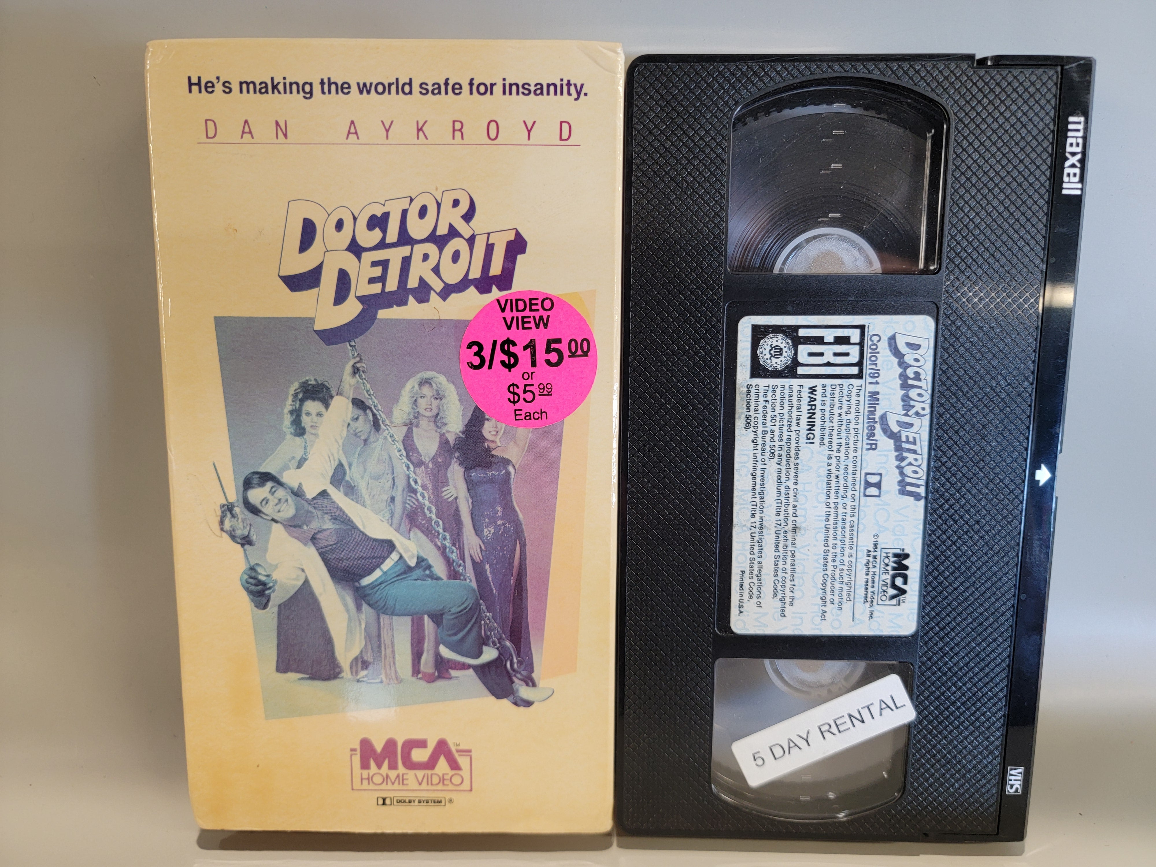 DOCTOR DETROIT VHS [USED]