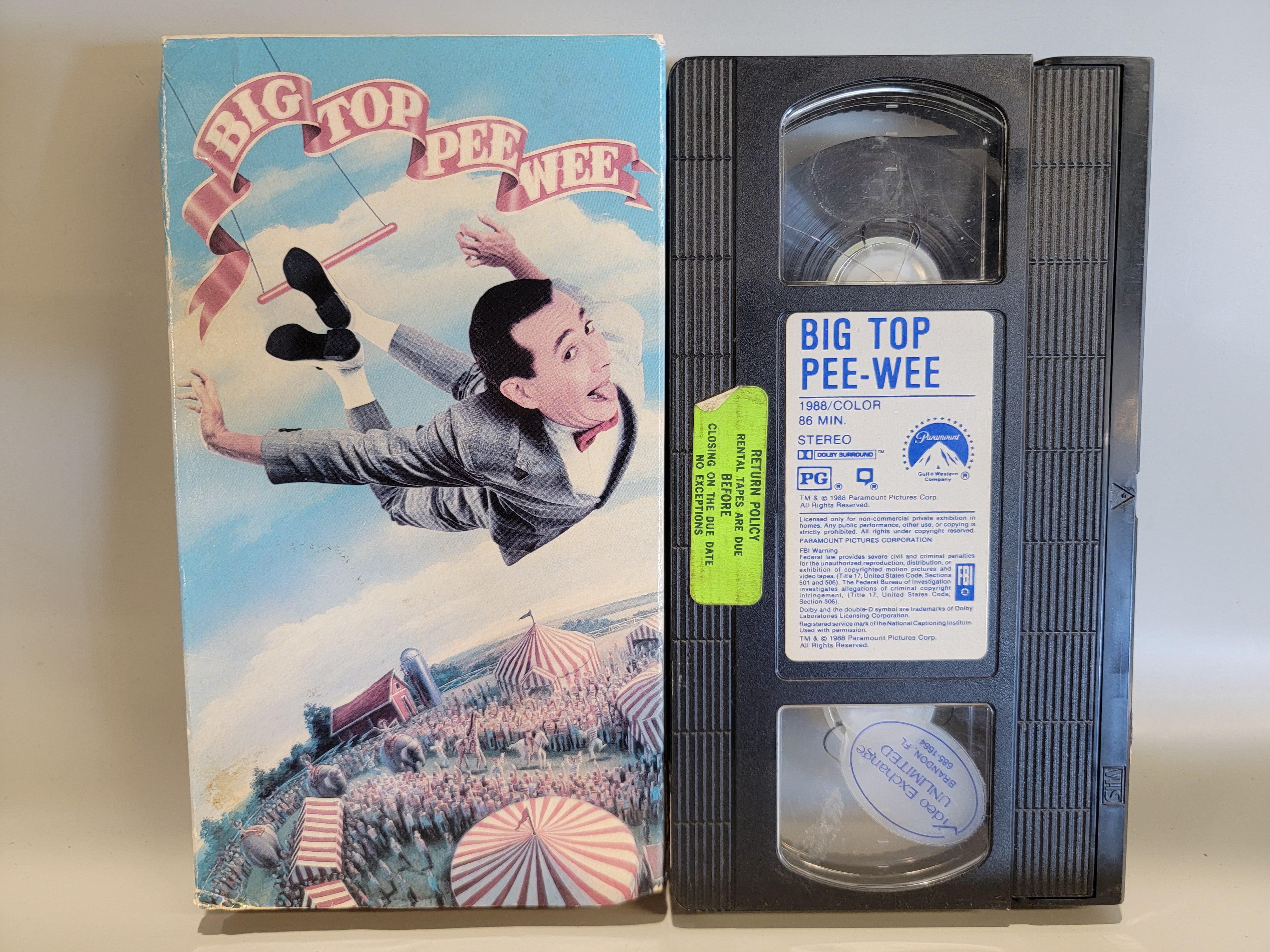 BIG TOP PEE-WEE VHS [USED]