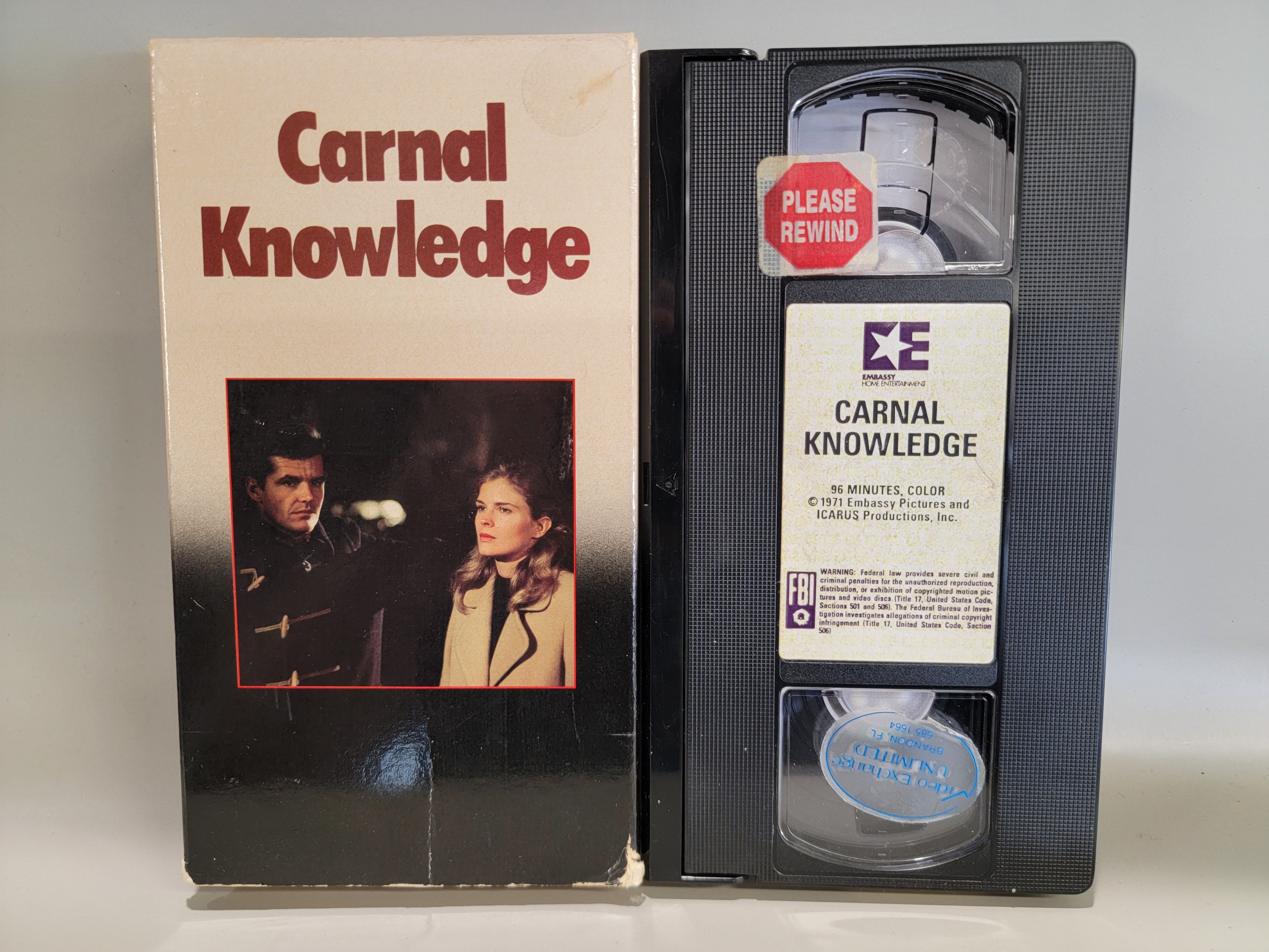 CARNAL KNOWLEDGE VHS [USED]