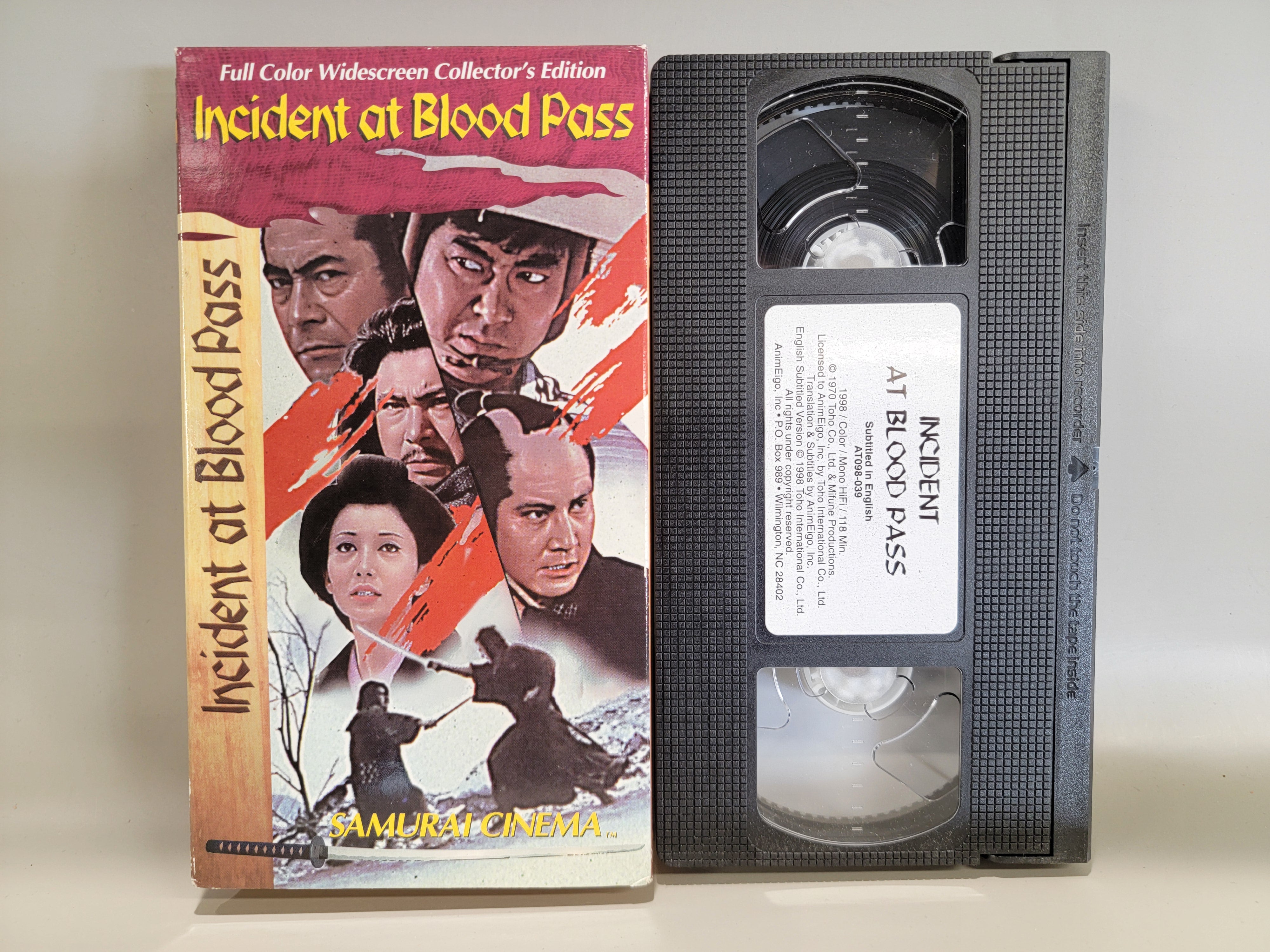 INCIDENT AT BLOOD PASS VHS [USED]