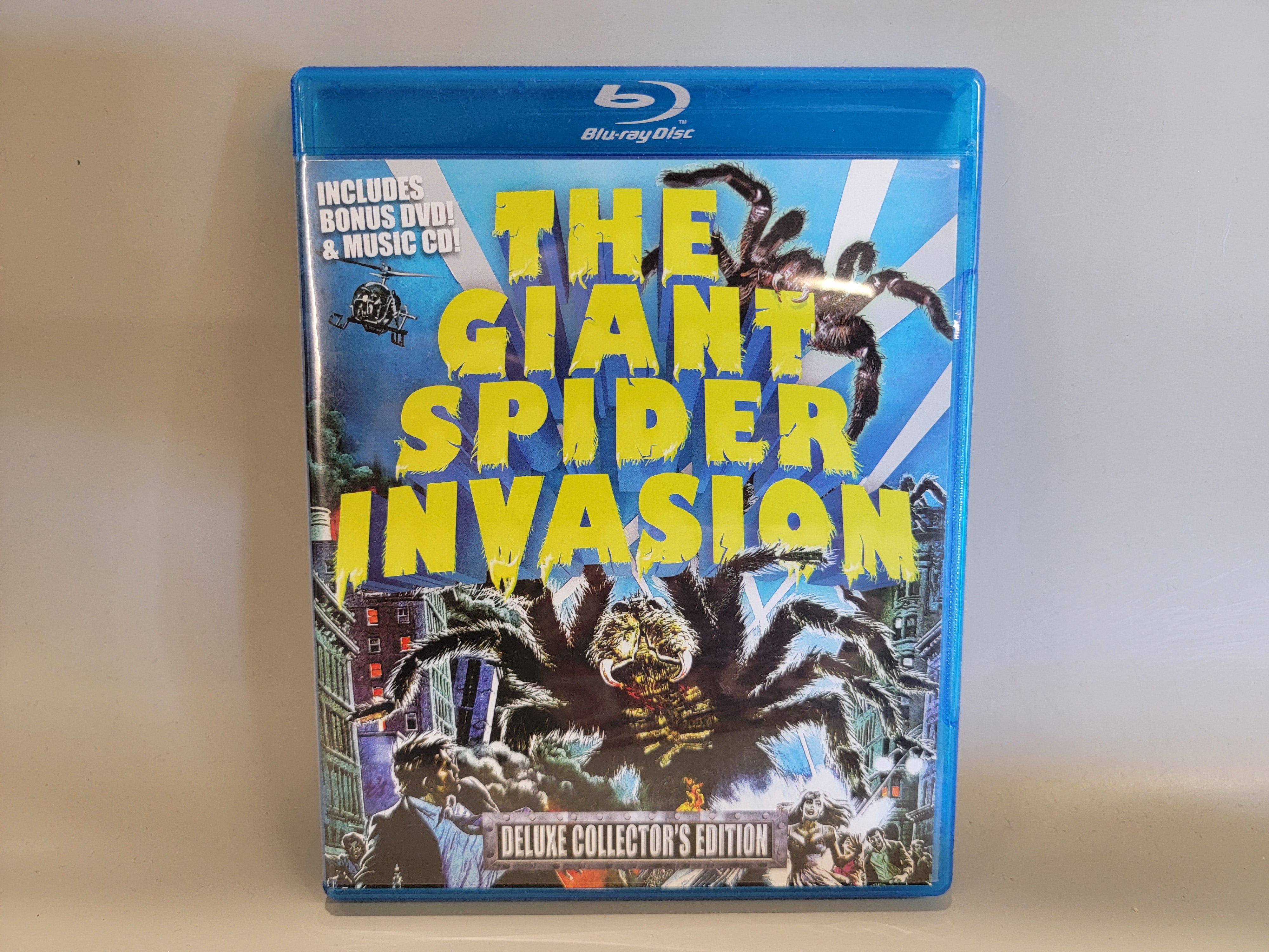 THE GIANT SPIDER INVASION BLU-RAY/DVD/CD [USED]