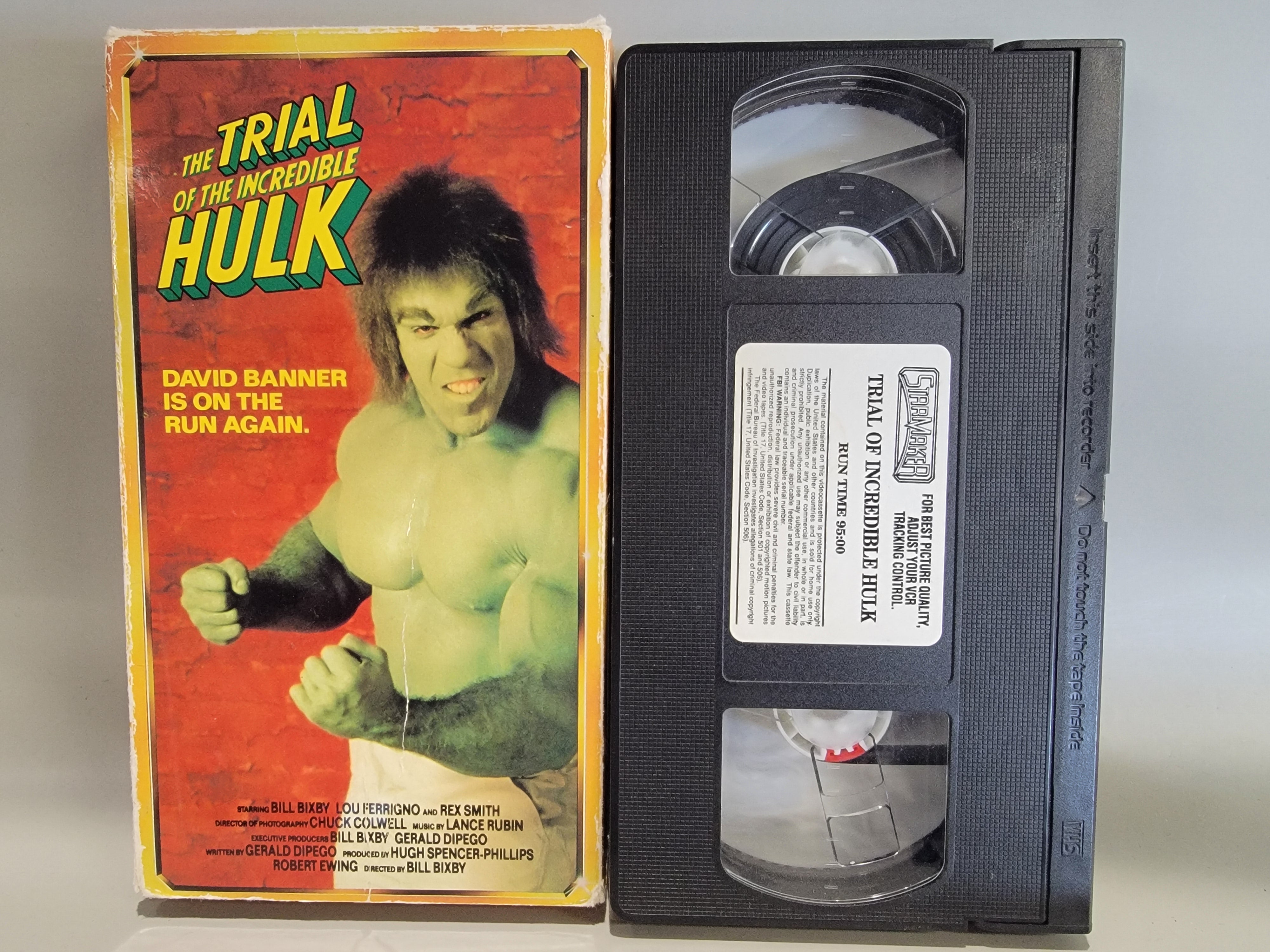 THE TRIAL OF THE INCREDIBLE HULK VHS [USED]