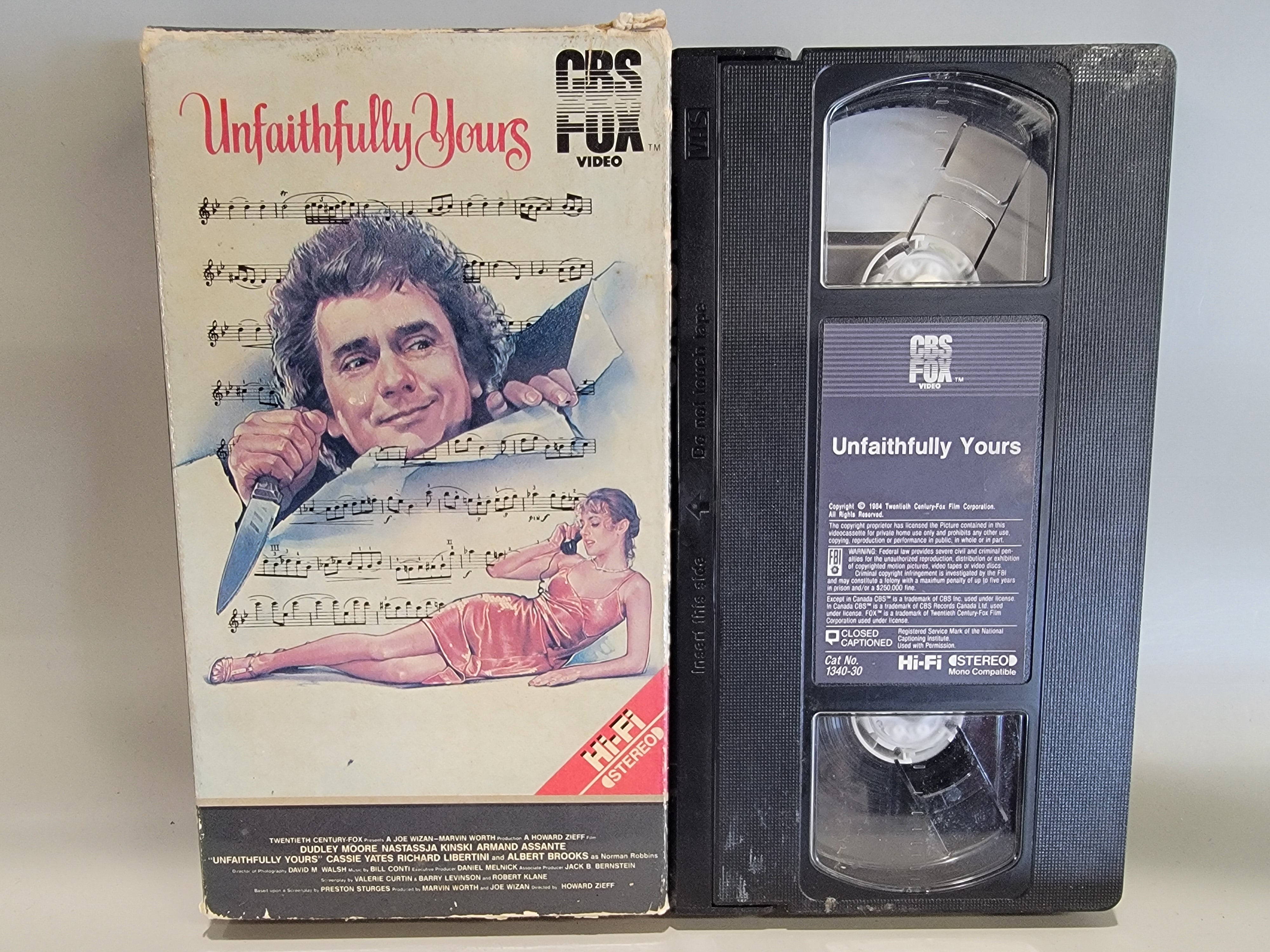 UNFAITHFULLY YOURS VHS [USED]