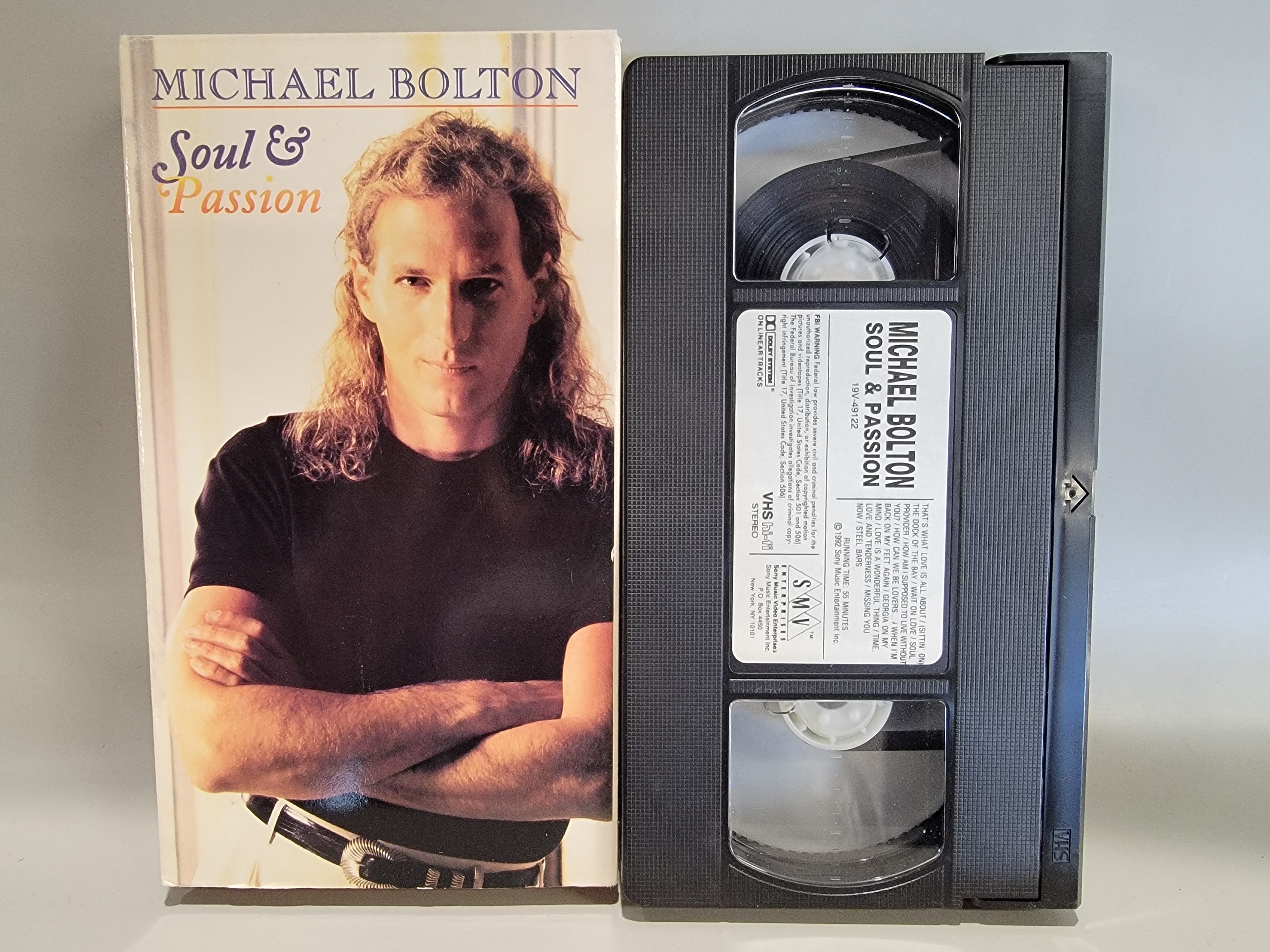 MICHAEL BOLTON: SOUL AND PASSION VHS [USED]