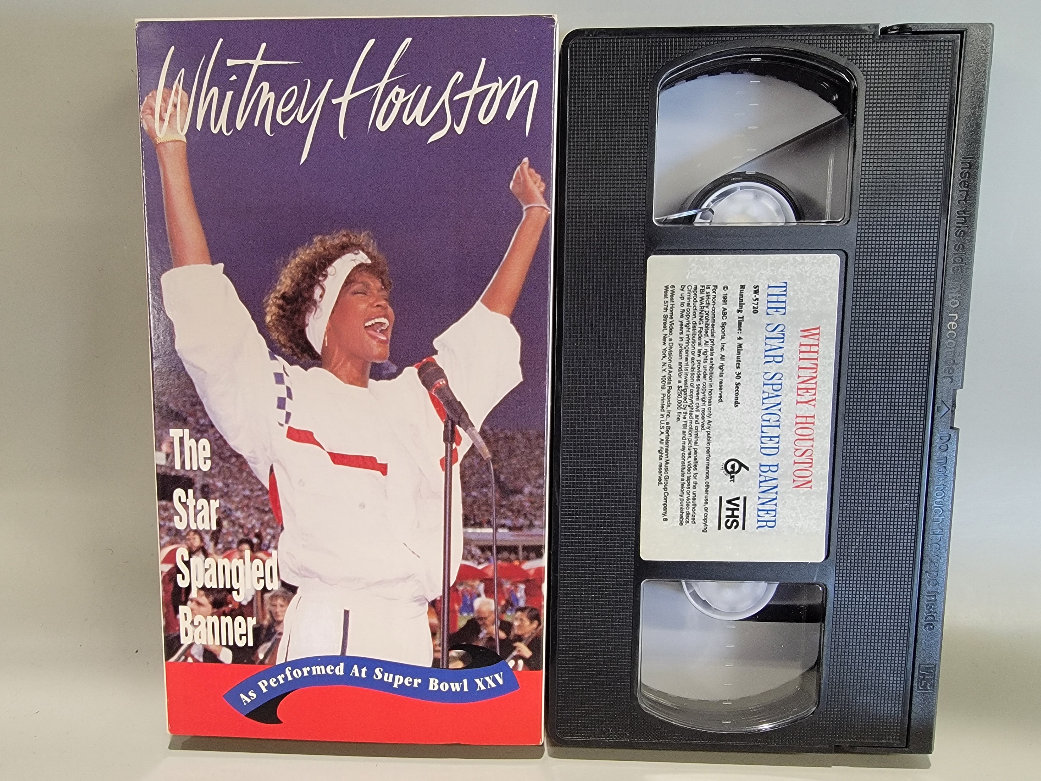 WHITNEY HOUSTON: THE STAR SPANGLED BANNER VHS [USED]
