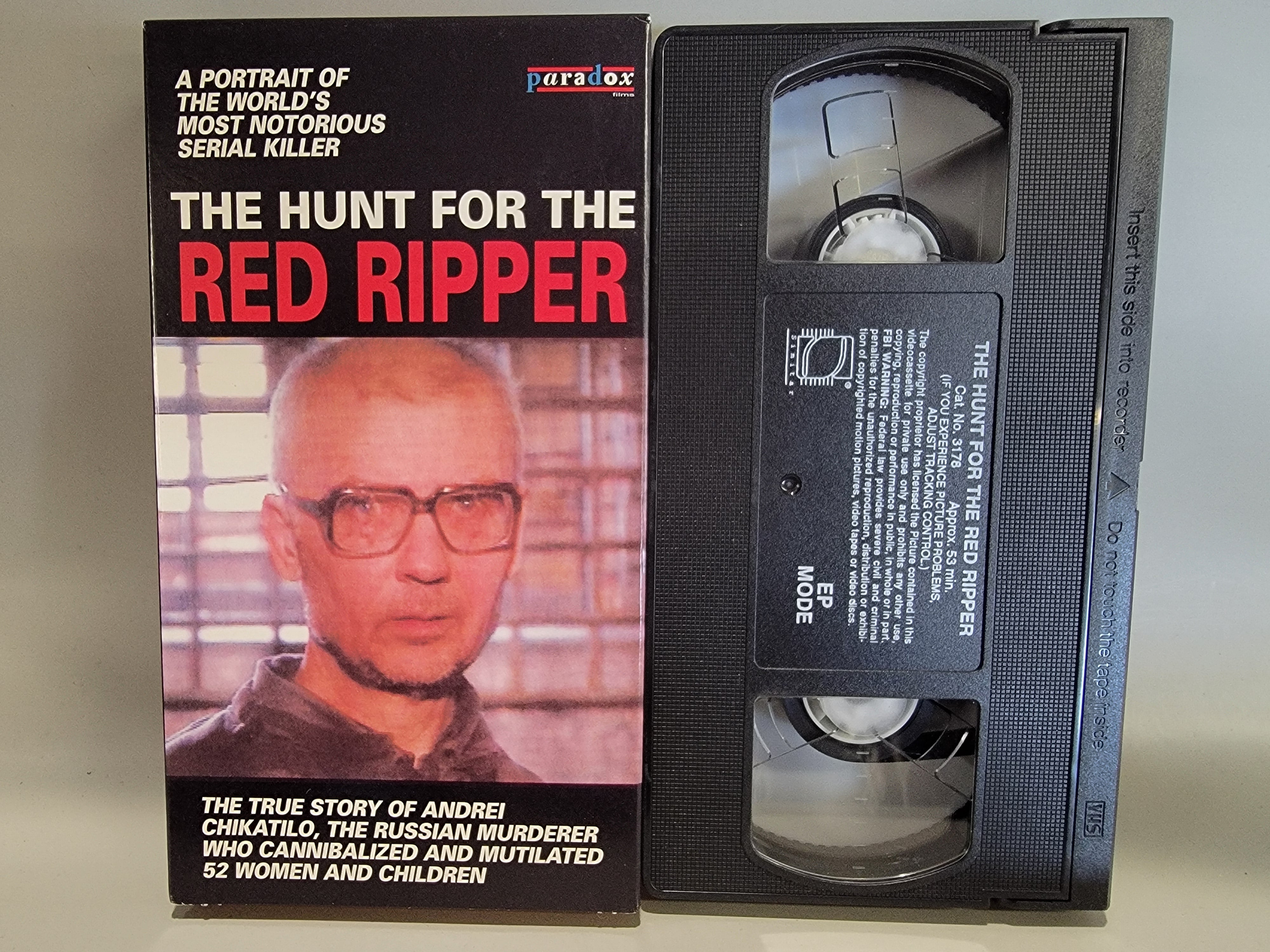 THE HUNT FOR THE RED RIPPER VHS [USED]