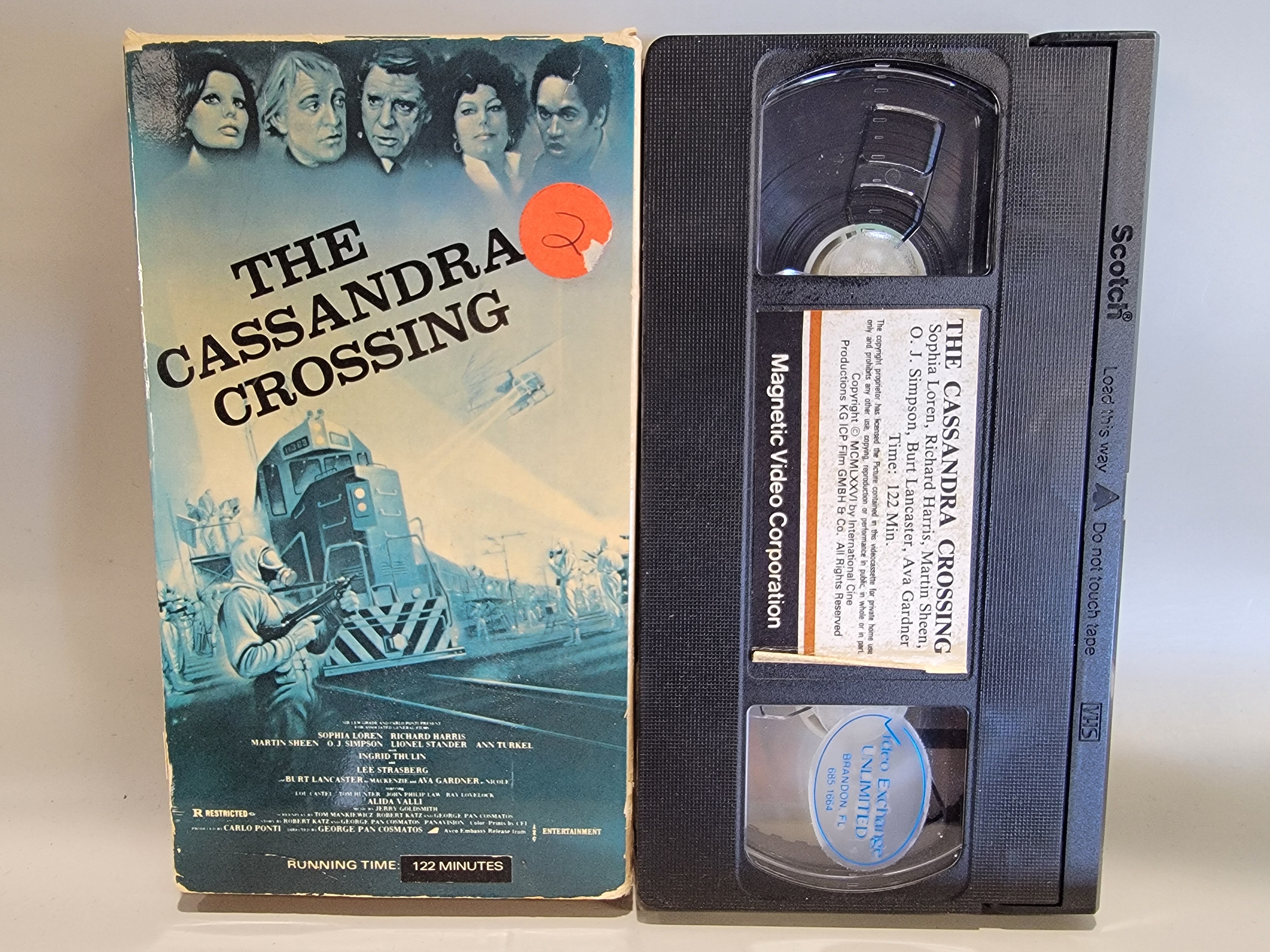 THE CASSANDRA CROSSING VHS [USED]