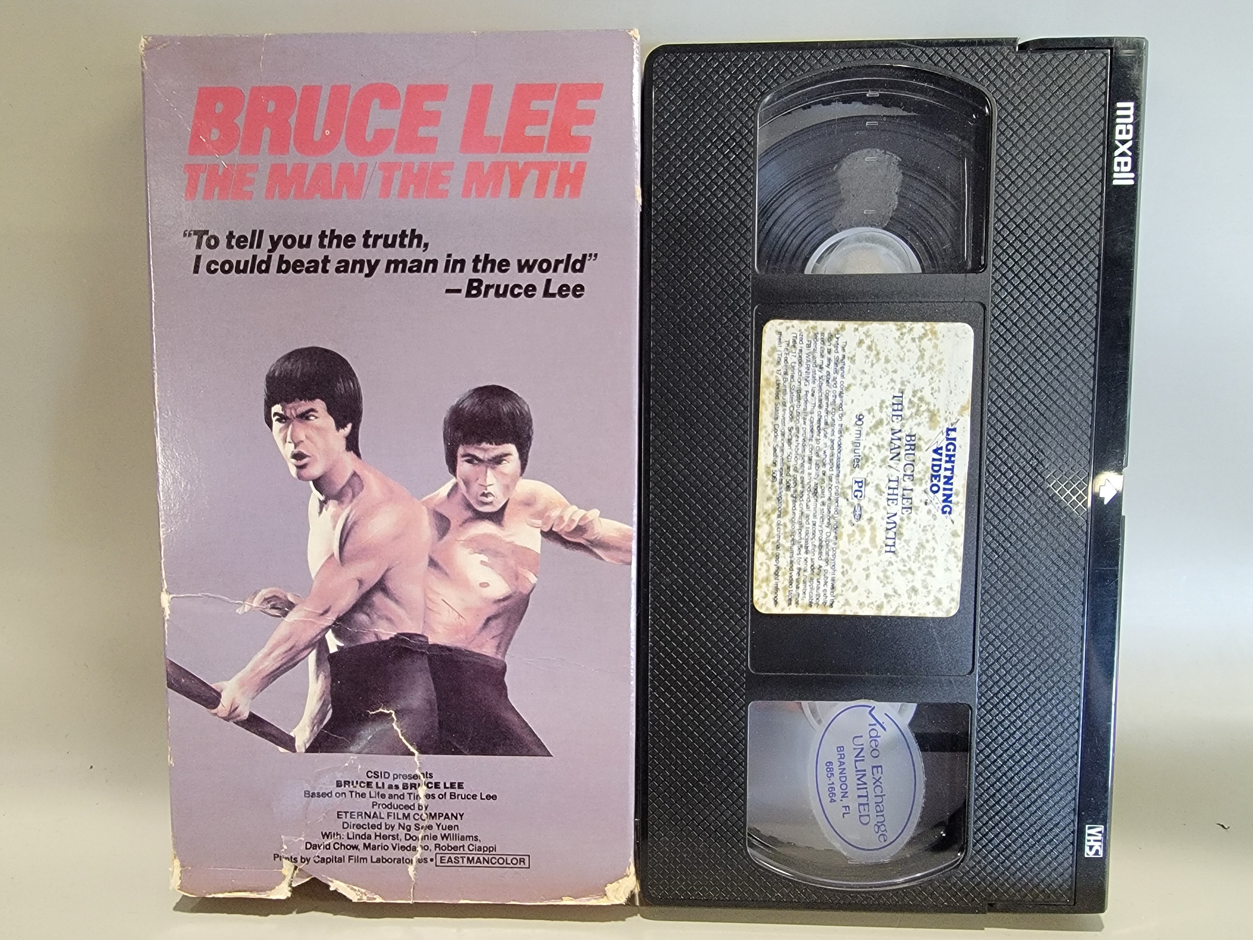 BRUCE LEE: THE MAN/THE MYTH VHS [USED]