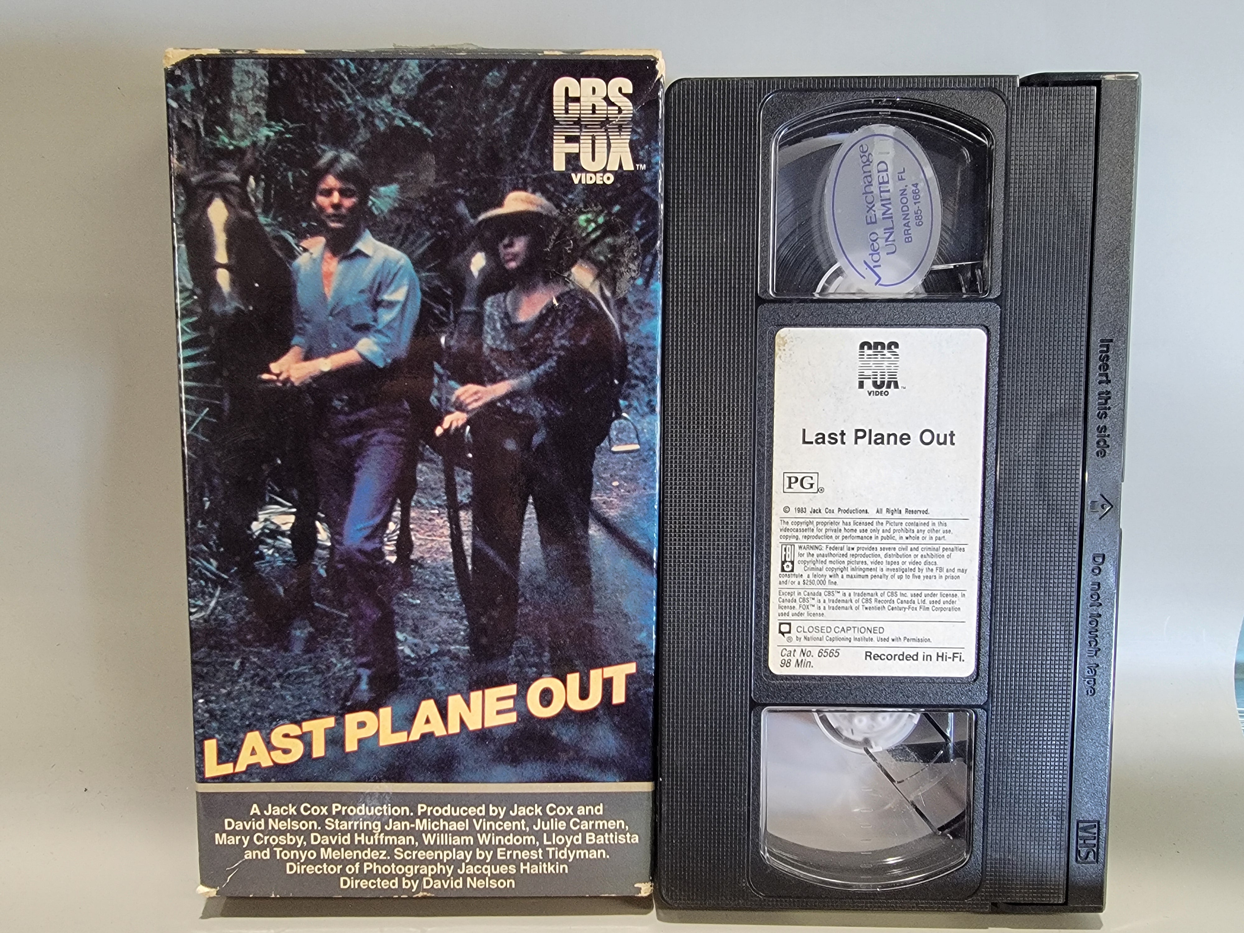 LAST PLANE OUT VHS [USED]