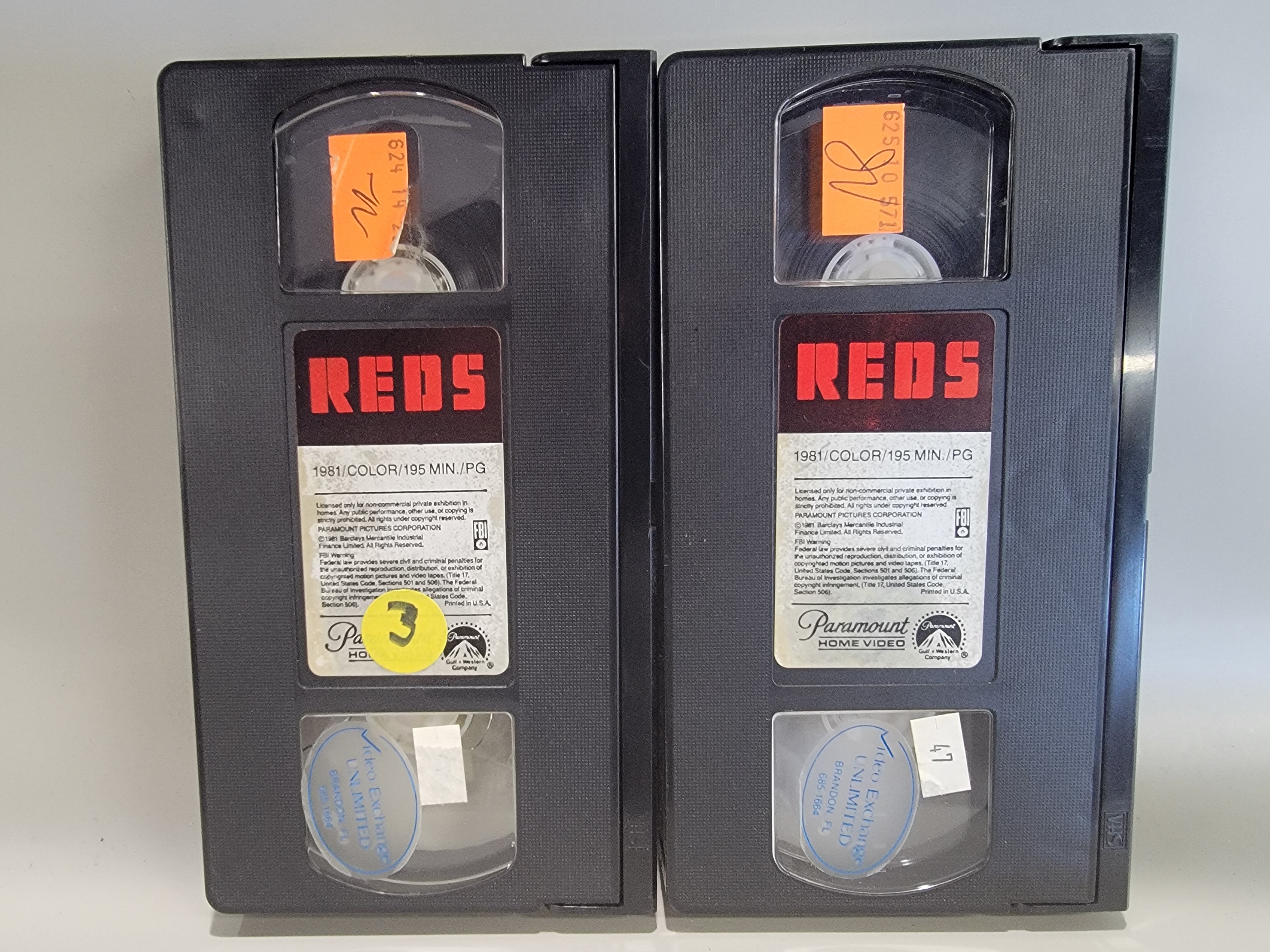 REDS (2 TAPES) VHS [USED]