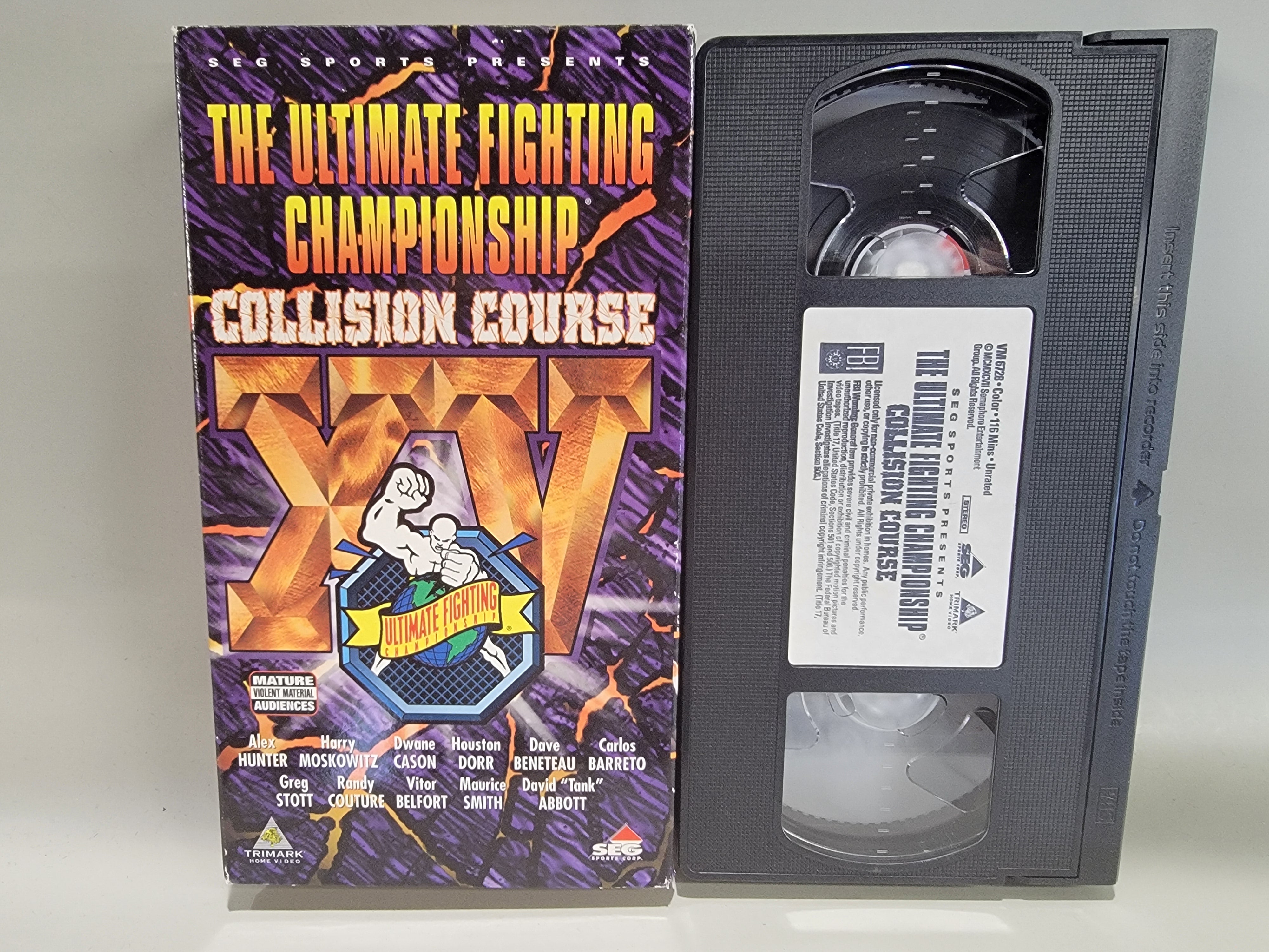 THE ULTIMATE FIGHTING CHAMPIONSHIP XV: COLLISION COURSE VHS [USED]