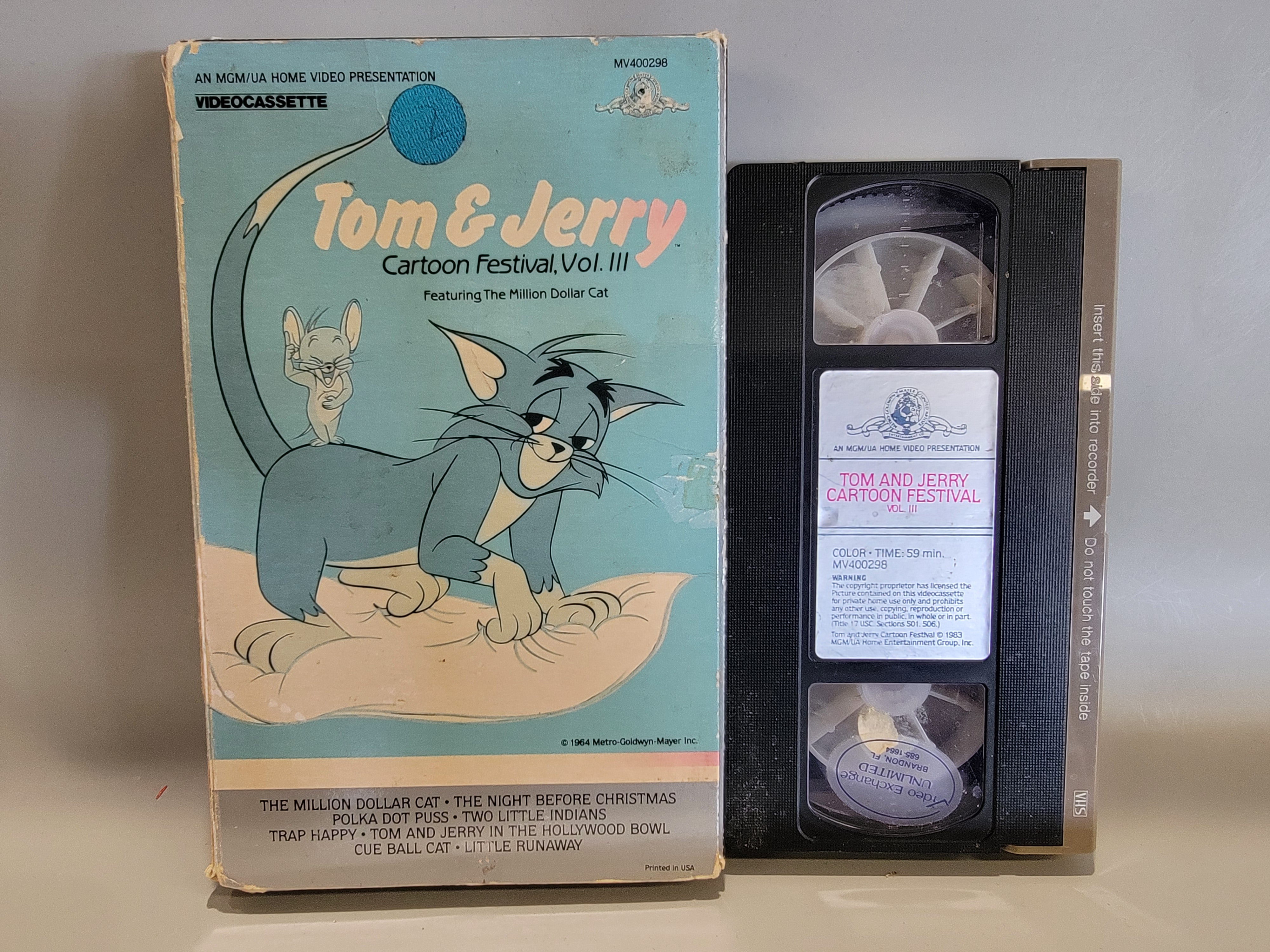 TOM AND JERRY CARTOON FESTIVAL VOLUME III VHS [USED]